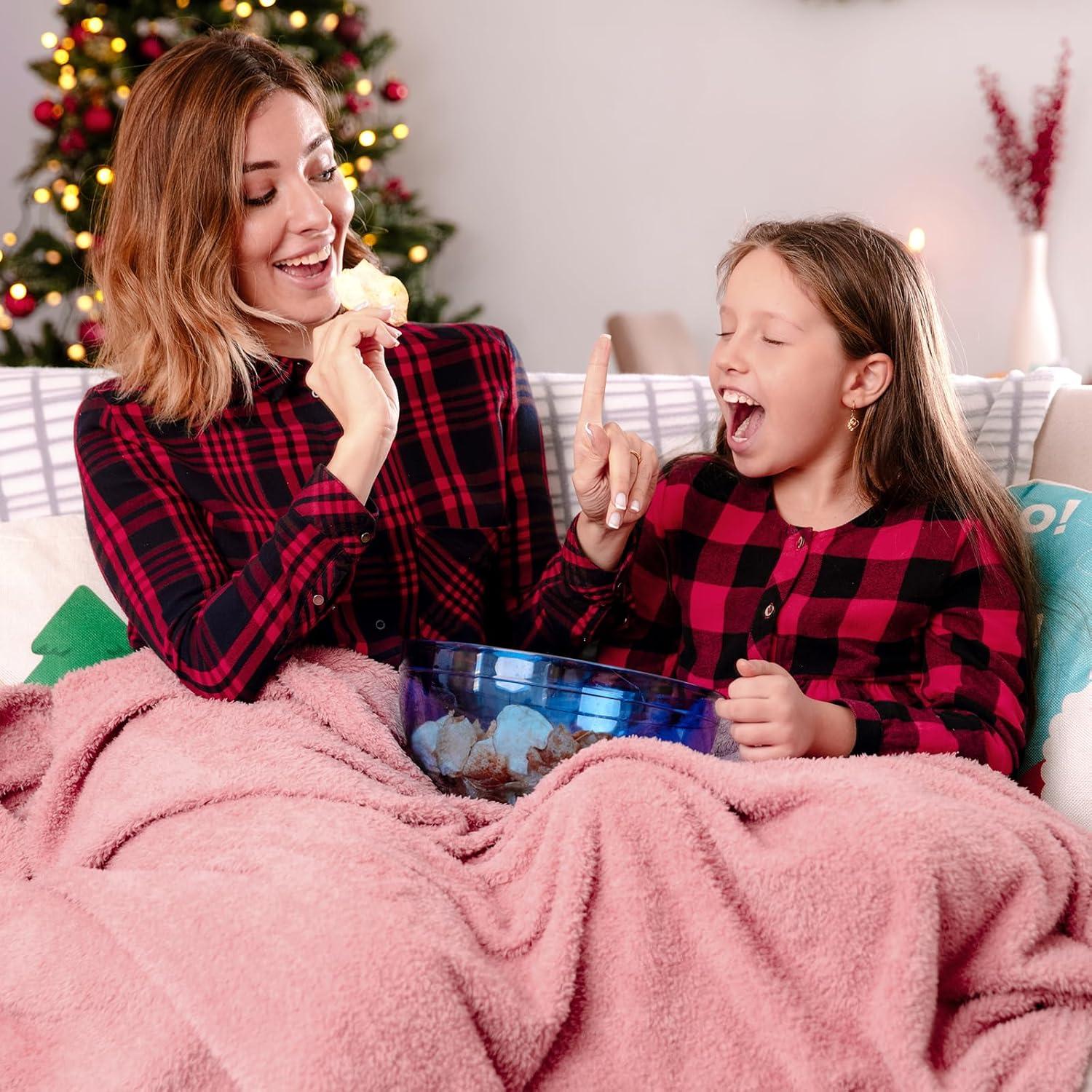 Manta Rosa MUGD 130x150cm Suave Micro Forro para Hogar