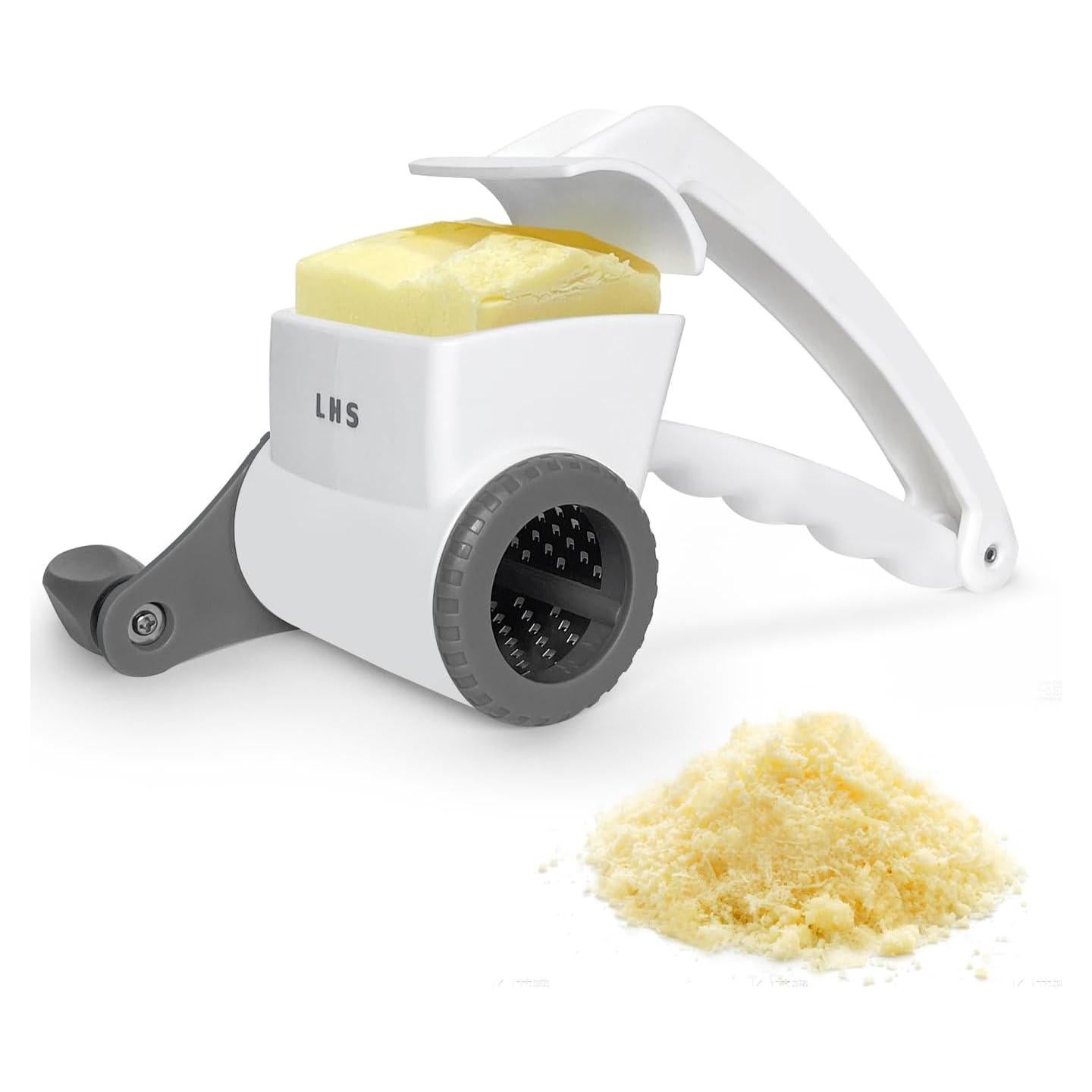 Rallador de Queso Manual LHS con Manivela de Acero Inoxidable