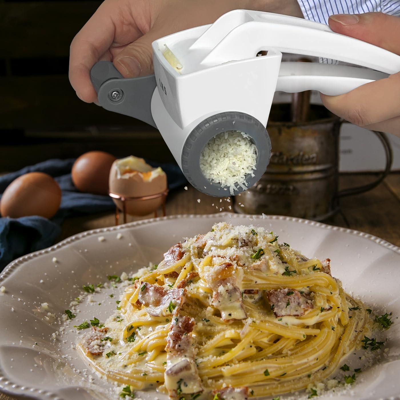 Rallador de Queso Manual LHS con Manivela de Acero Inoxidable