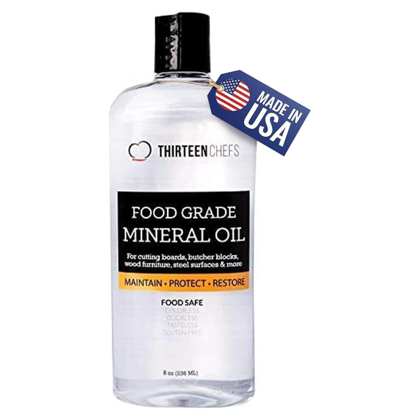Aceite Mineral Thirteen Chefs 226.8 g Grado Alimenticio