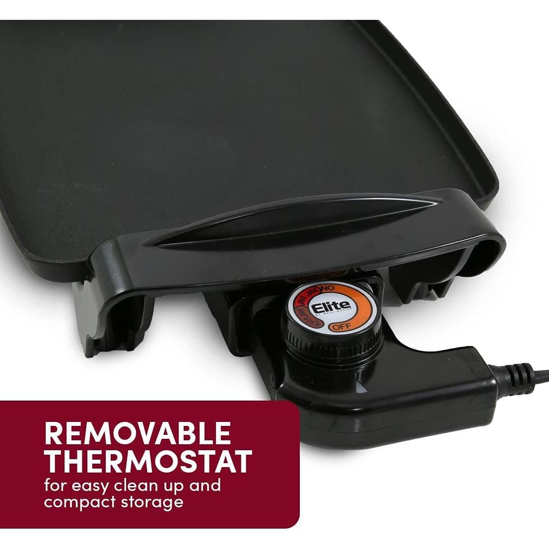 Plancha Eléctrica Elite Gourmet EGR2722A 26.67x21.59cm Antiadherente