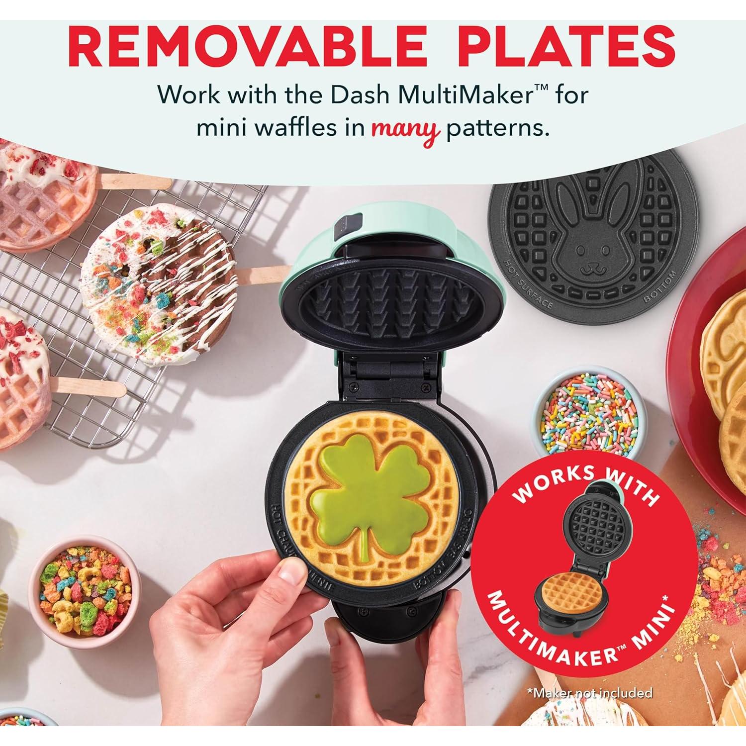 Placas Antiadherentes Removibles 10.16 cm DASH para Waffles