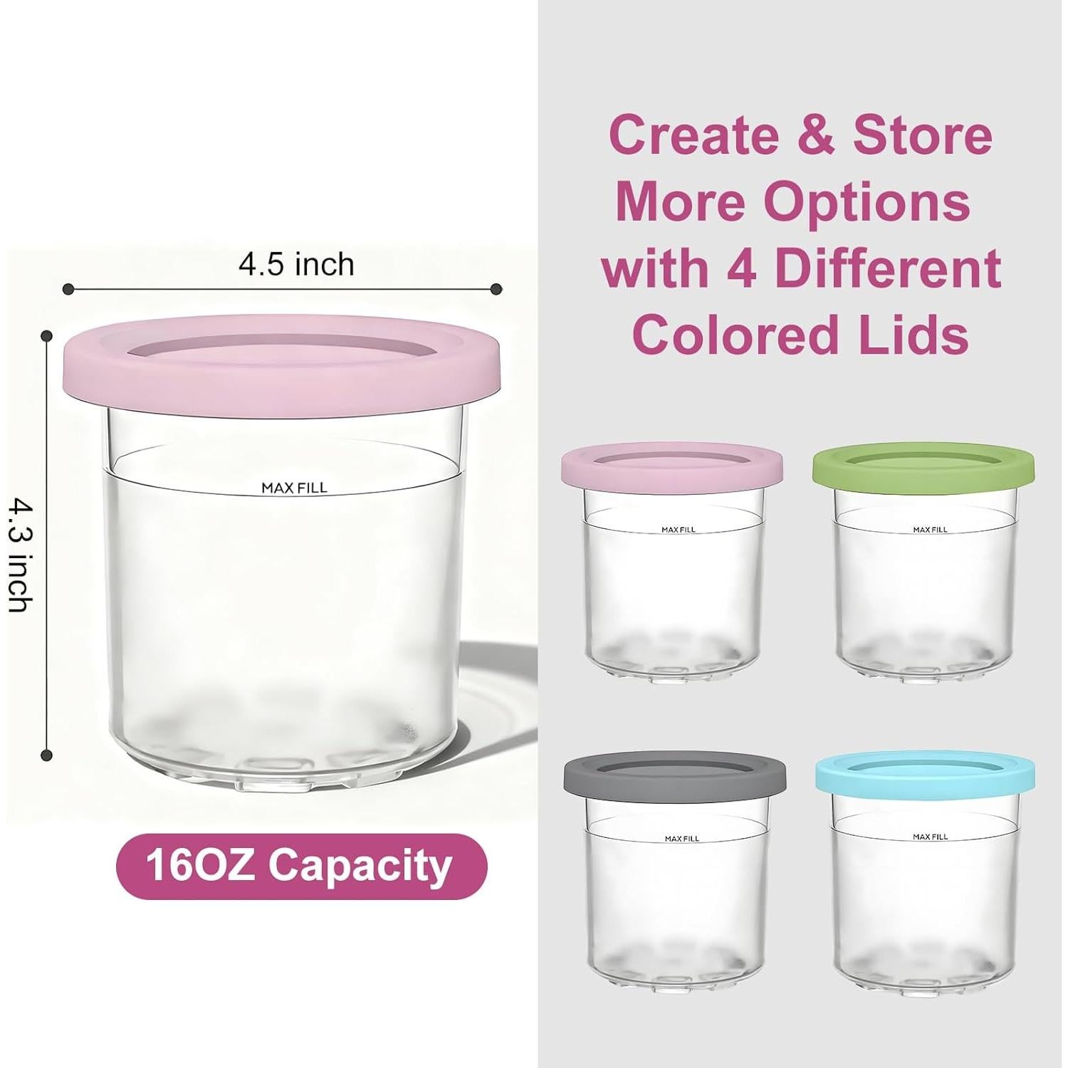 Recipientes Ninja Creami 4 Pints 0.47L Apto Lavavajillas