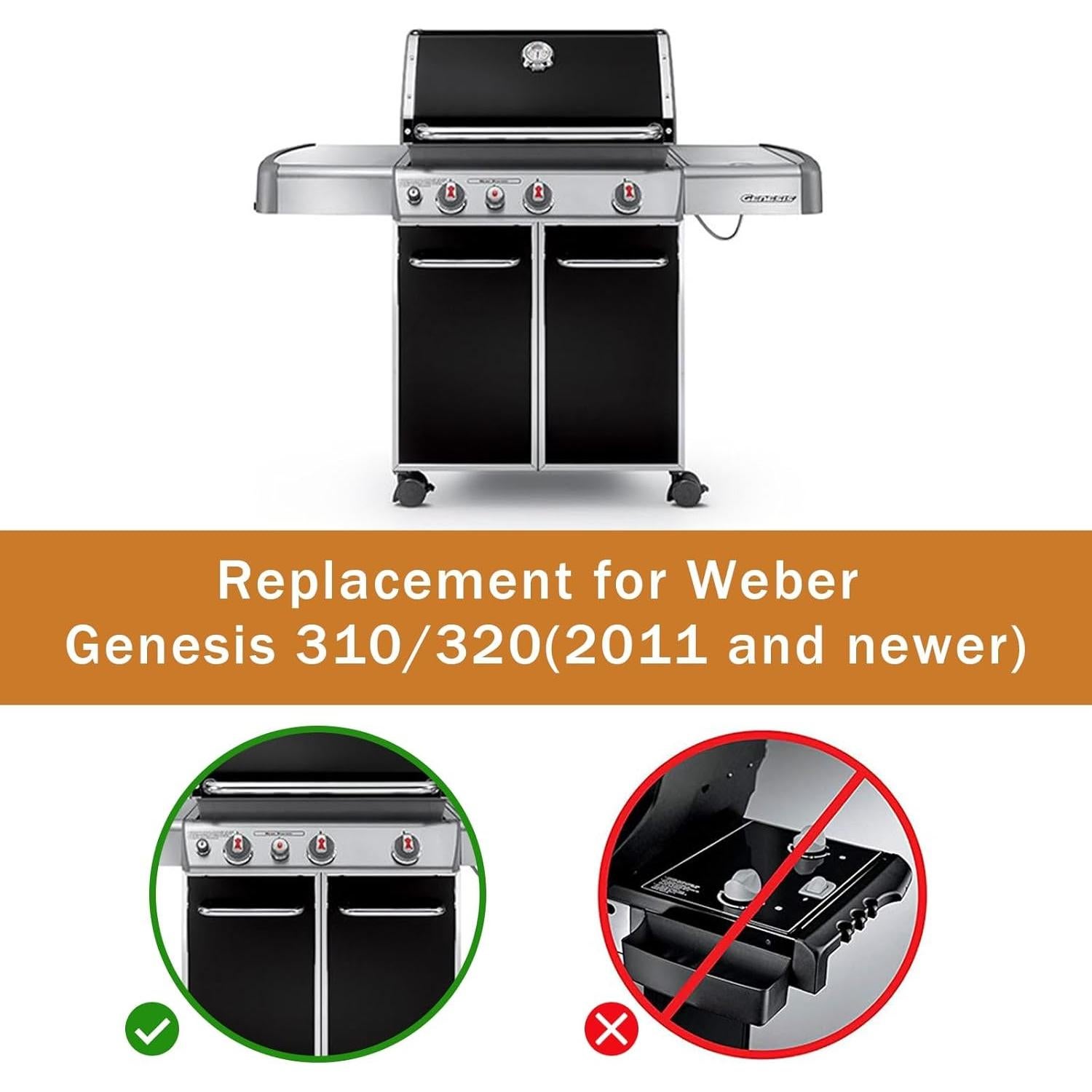 Kit de encendedor Rushare 7628 para parrillas Weber Genesis 310/320