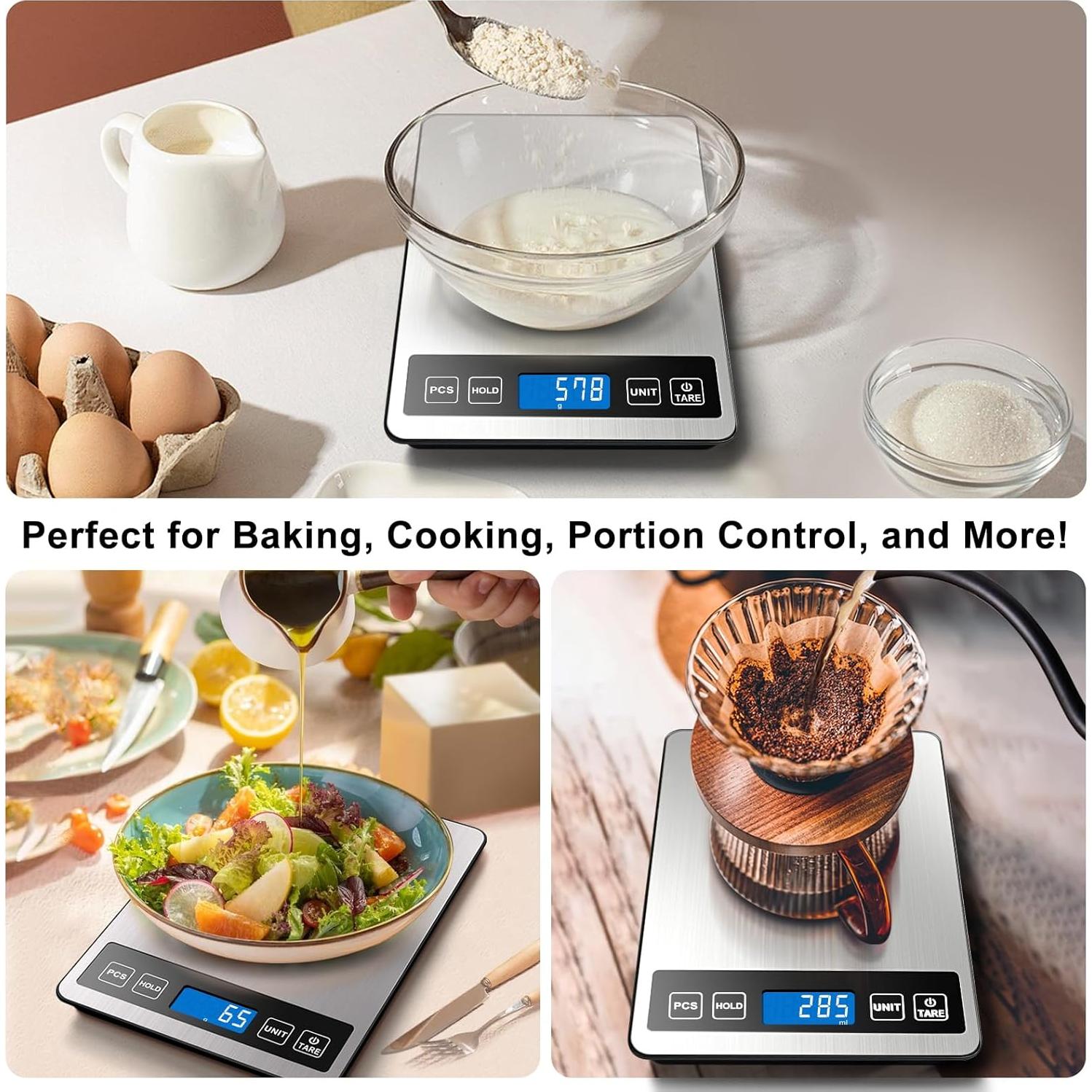 Báscula de Cocina Digital Fuzion K2025, 10kg, 7 Unidades