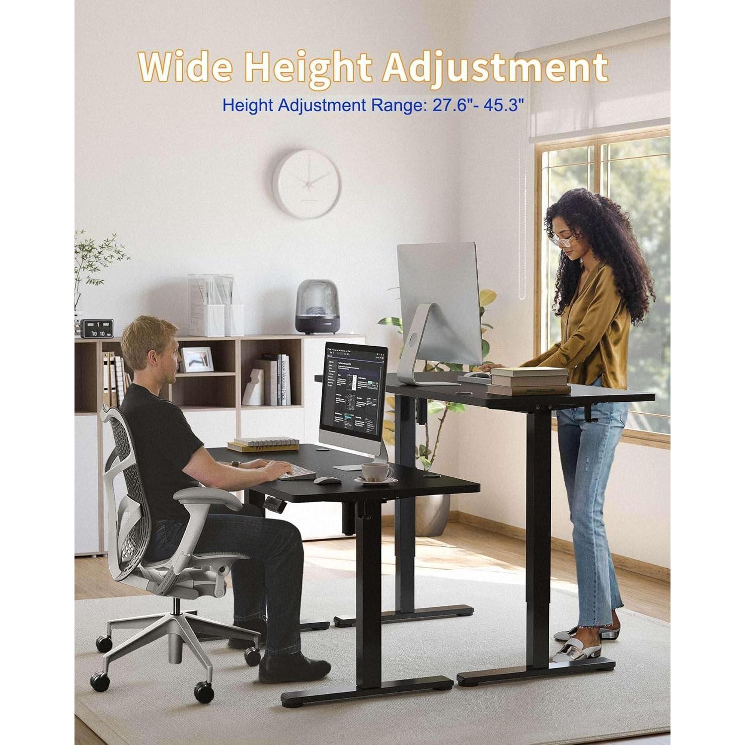 Marco de Escritorio de Pie YIHAYO Ajustable Negro 70-115 cm