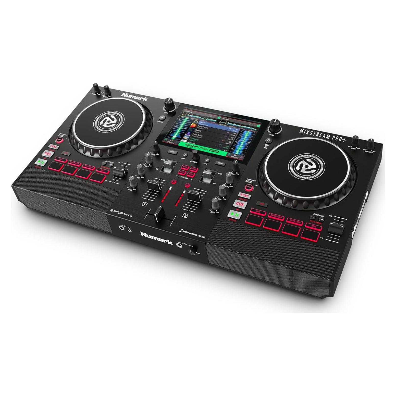Controlador DJ Numark Mixstream Pro+ 2 decks con altavoces