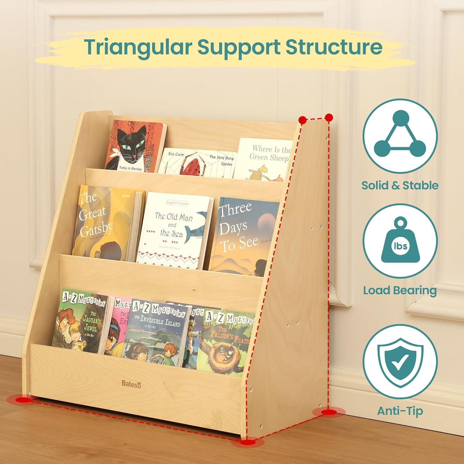 Estantería Montessori Bateso 3 Niveles Madera Infantil