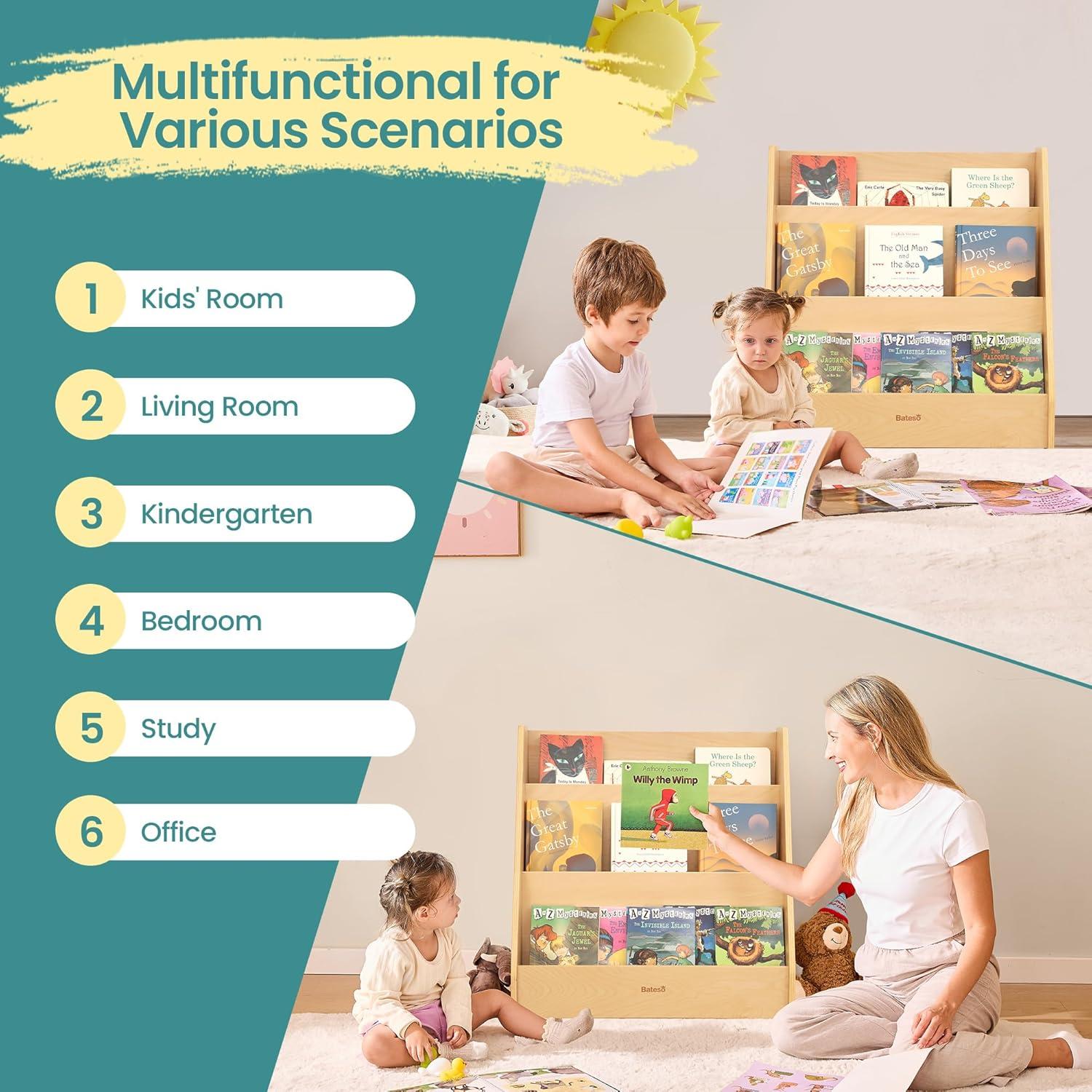 Estantería Montessori Bateso 3 Niveles Madera Infantil