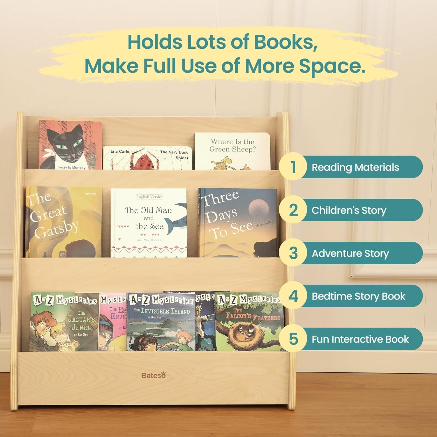 Estantería Montessori Bateso 3 Niveles Madera Infantil