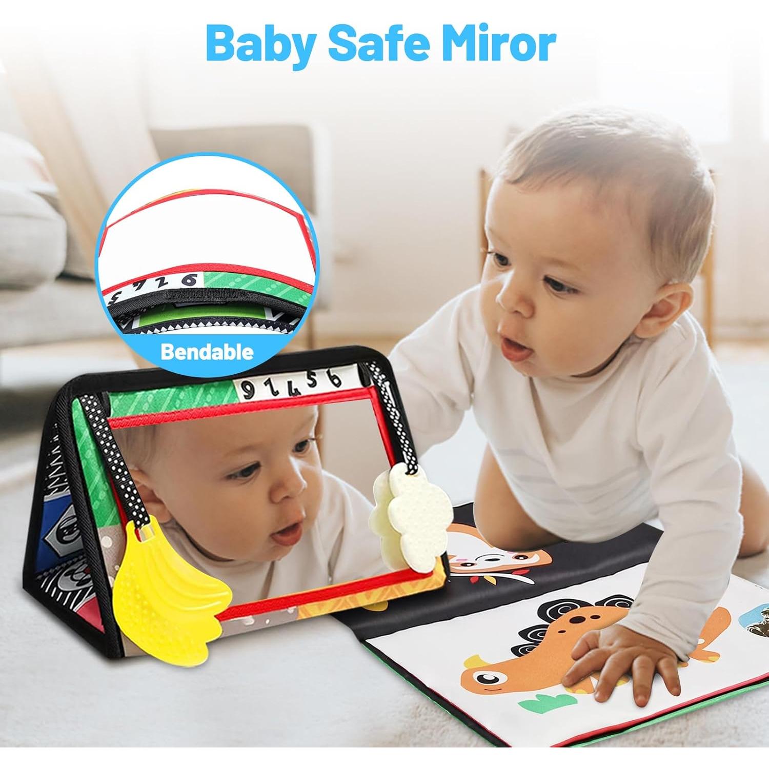 Juguete Espejo para Bebés Pocket Panda - Libro Sensorial 0-12 Meses