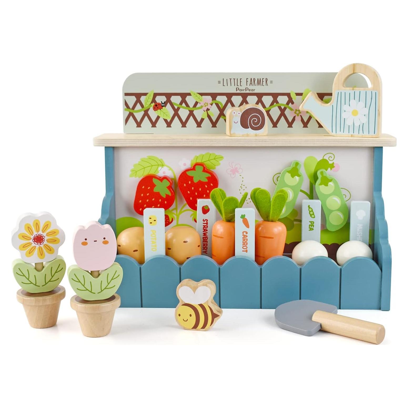 Juego de Jardín de Flores PairPear - Juguete de Madera 1.4 kg