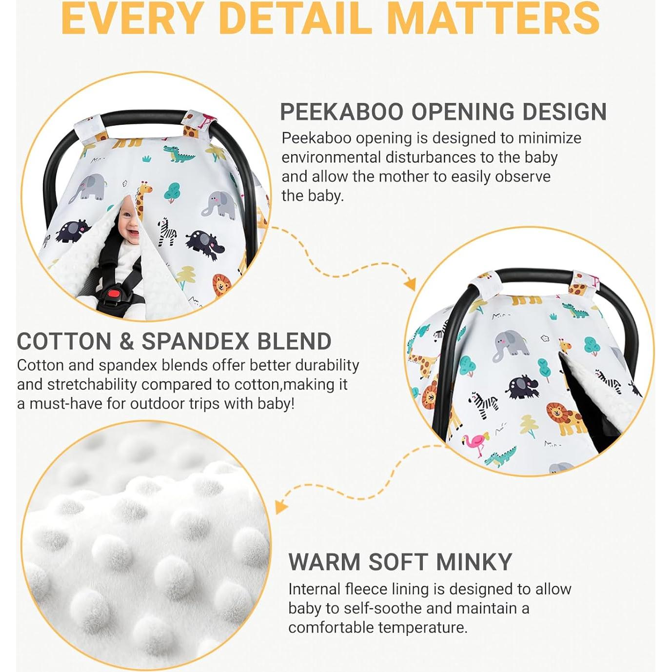 Funda para Asiento de Auto Metplus Animal World 2 en 1 Multiusos