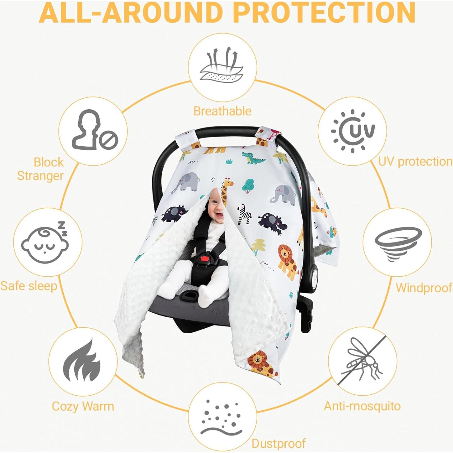 Funda para Asiento de Auto Metplus Animal World 2 en 1 Multiusos