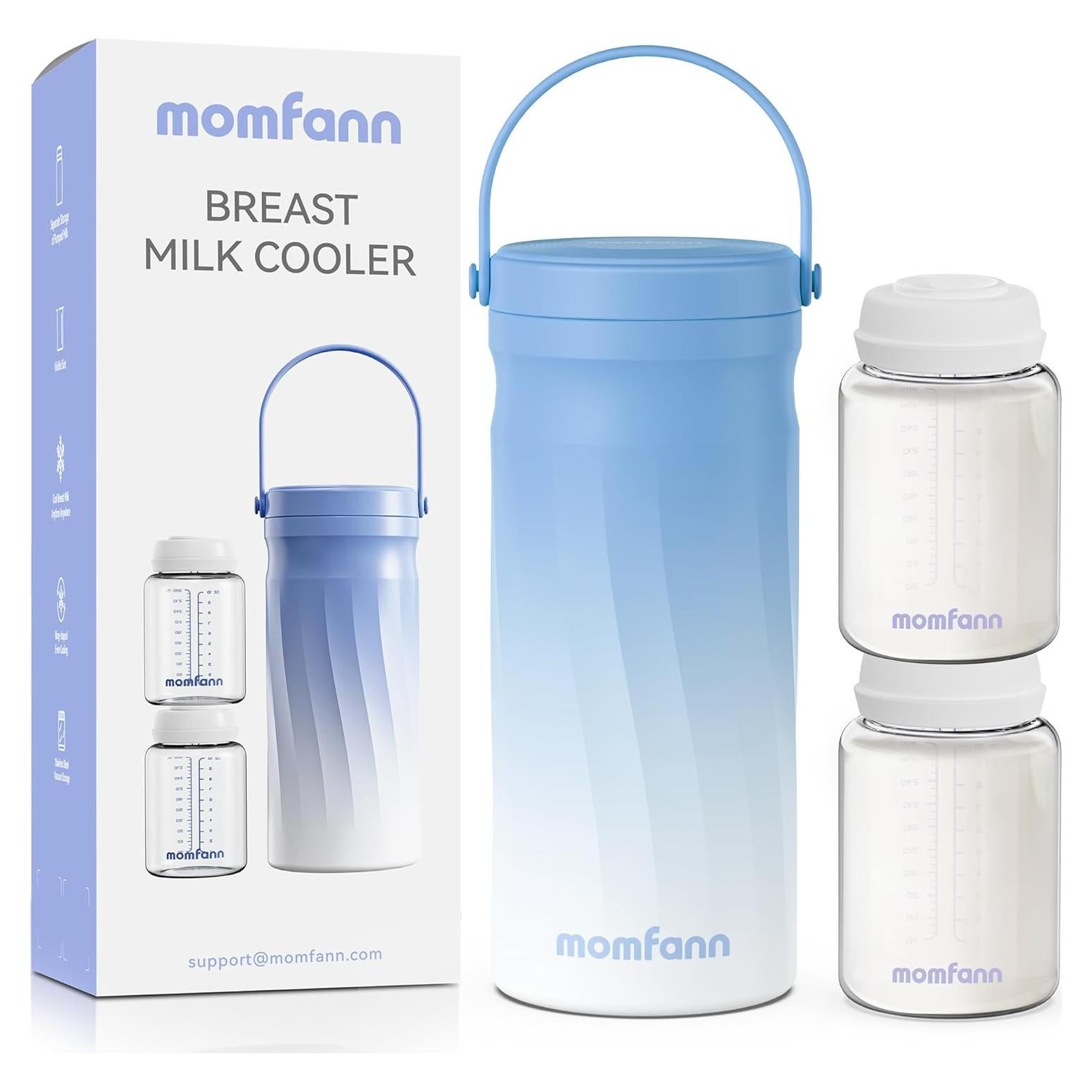 Enfriador de Leche Materna Portátil MOMFANN 20oz Acero Inoxidable