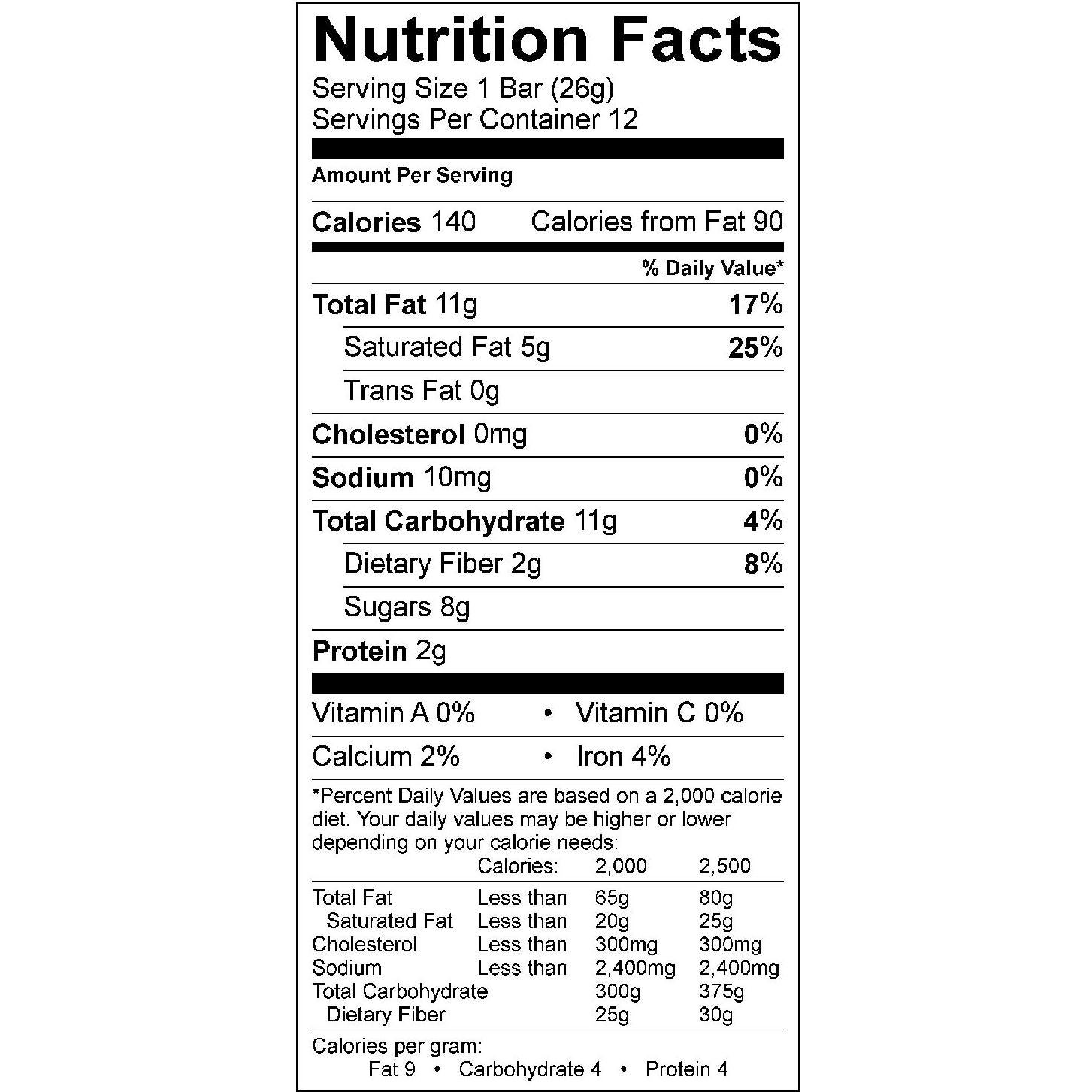 Barras de Lactancia Sra. Patel, 12 Unidades, Sin Gluten, Veganas