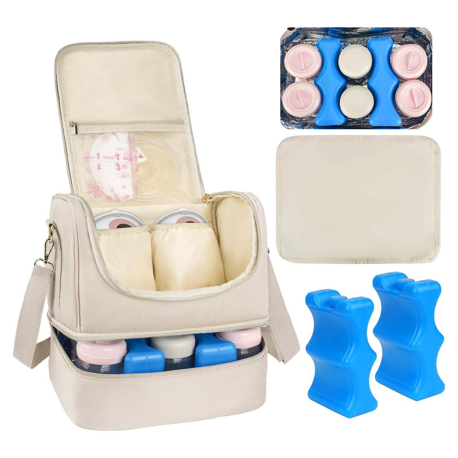 Bolsa Enfriadora de Leche Materna Portátil J-Breast Pump Albaricoque