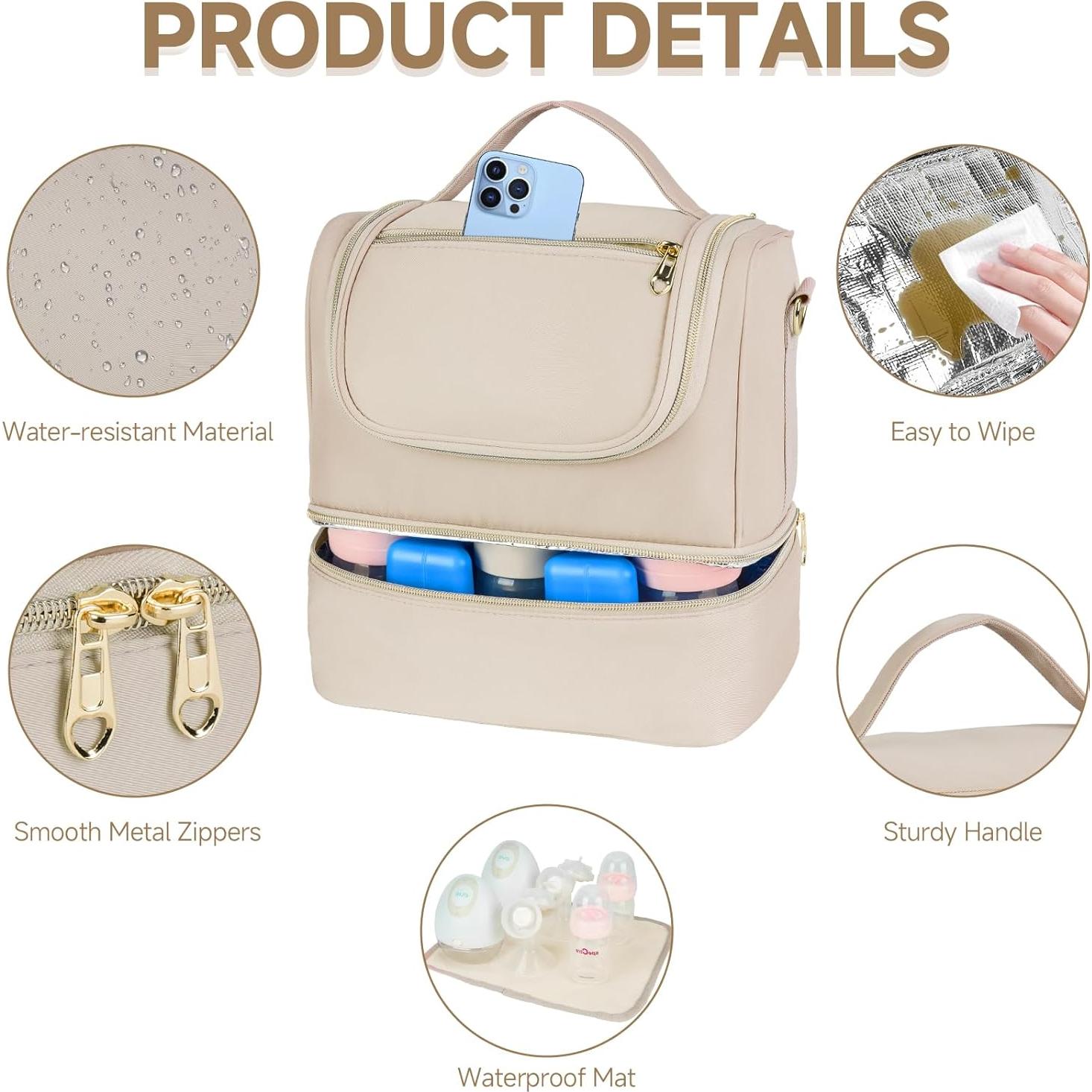 Bolsa Enfriadora de Leche Materna Portátil J-Breast Pump Albaricoque