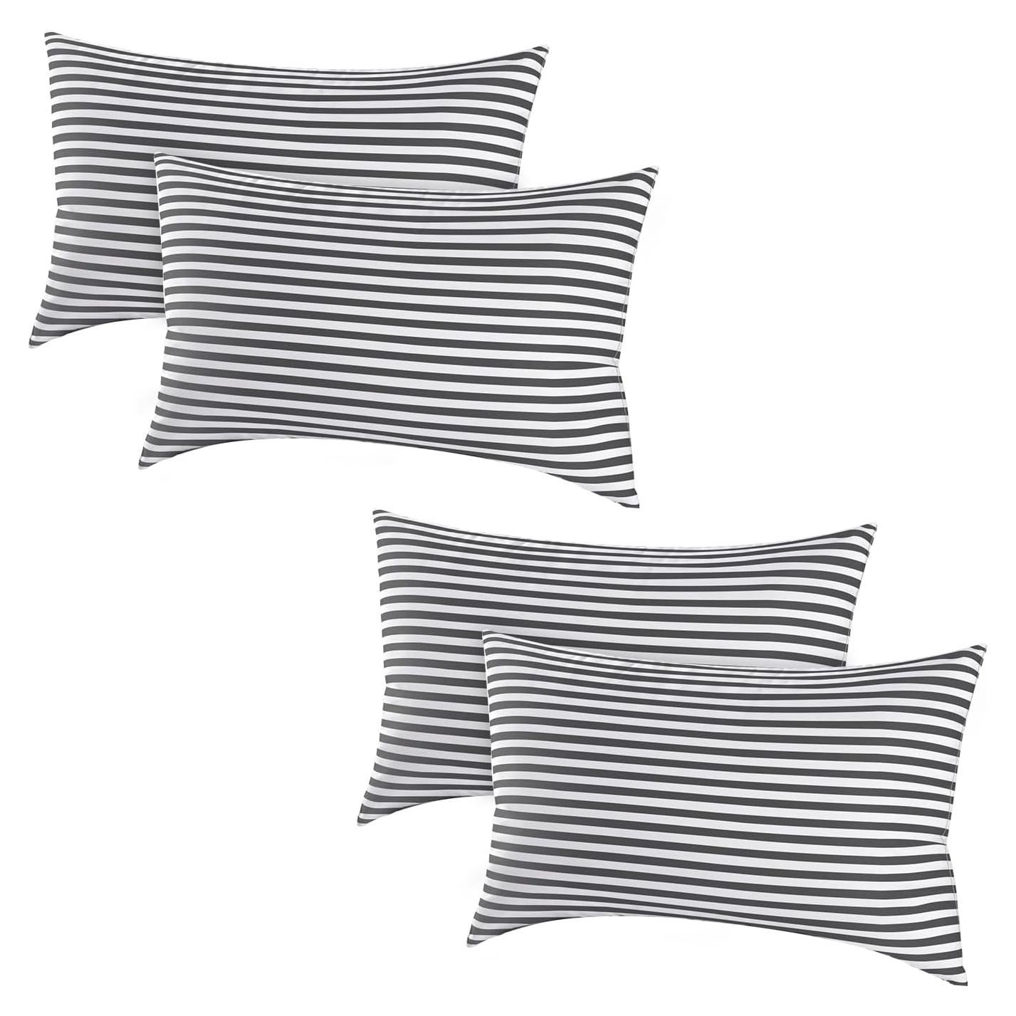 Cojines para Cama EIUE Reina 4 Piezas Microfibra Suave Verde