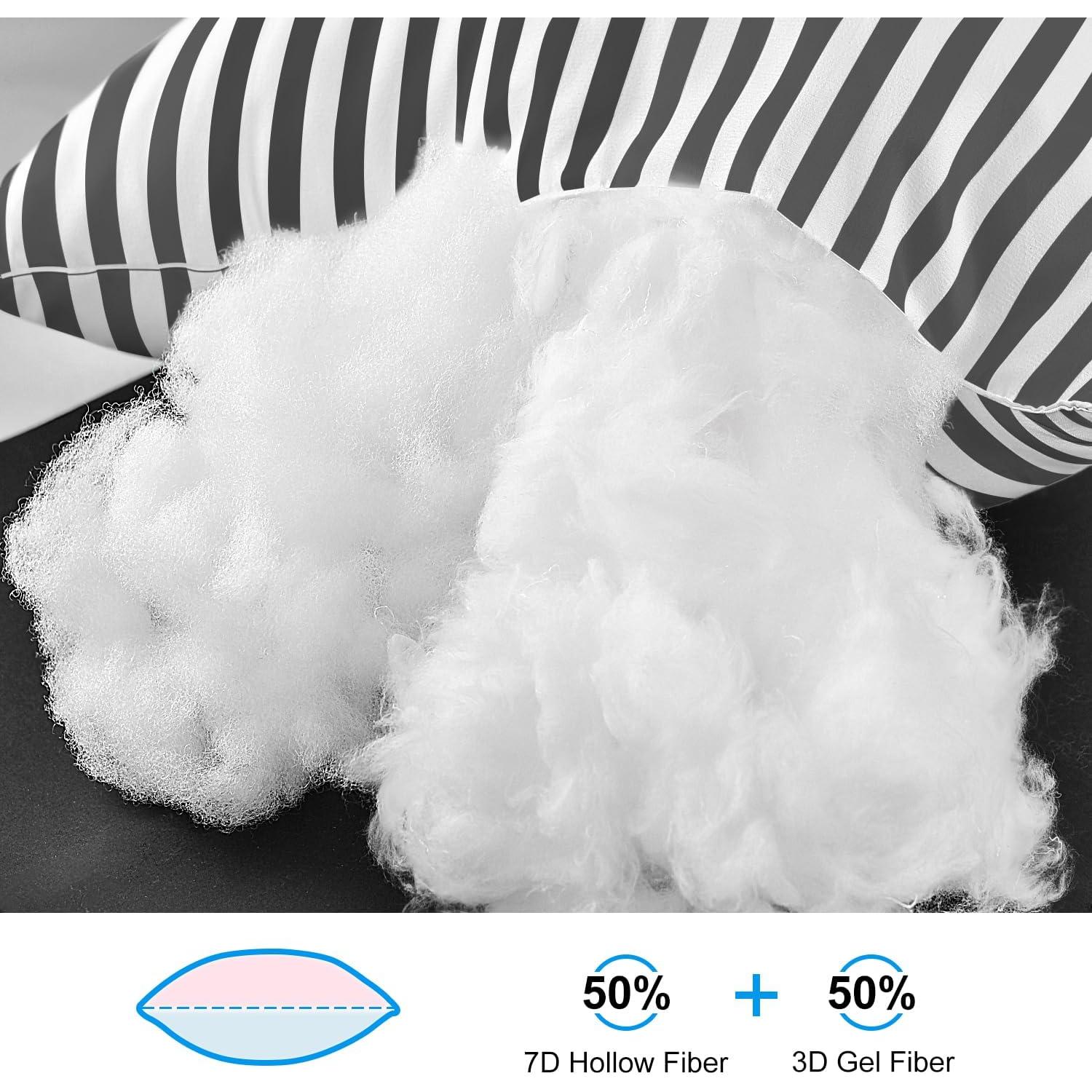 Cojines para Cama EIUE Reina 4 Piezas Microfibra Suave Verde