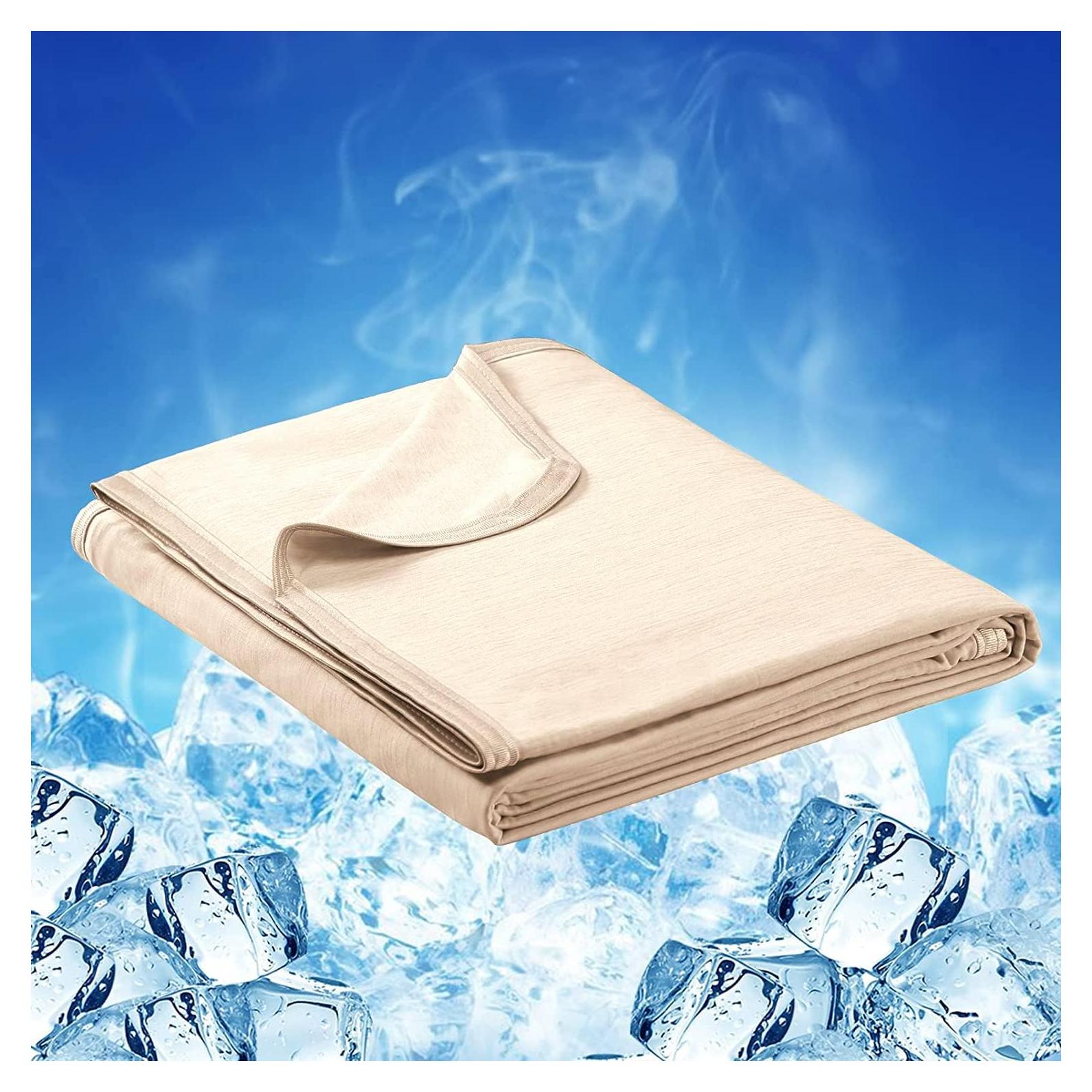 Manta Refrigerante LUXEAR 130x170cm Q-Max >0.5 Beige