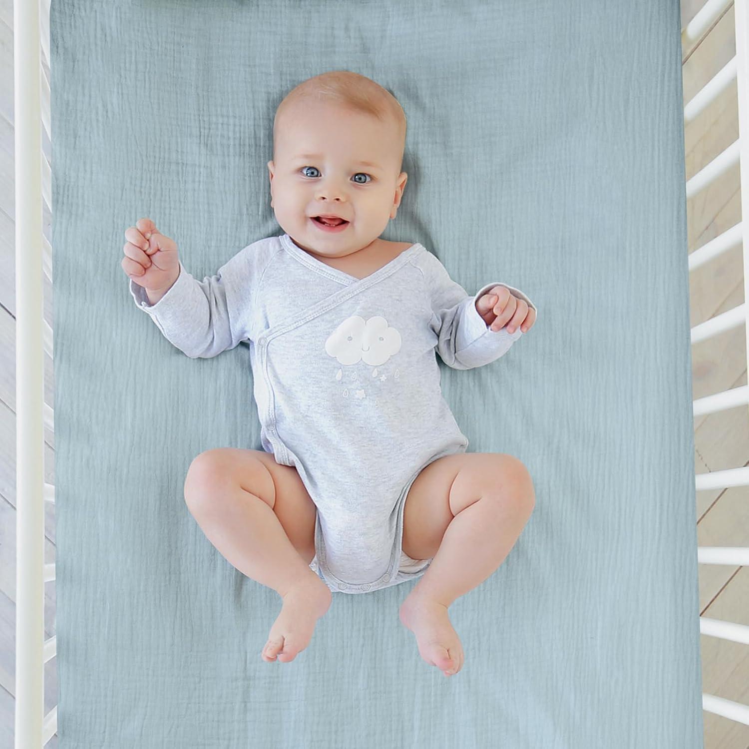 Sábanas de Muselina LYRICHOM BABY para Cuna Mini - 2 Piezas