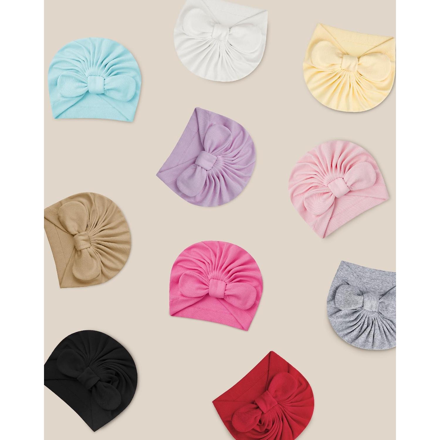 Gorro para recién nacido Century Star con lazo - 0-24 meses