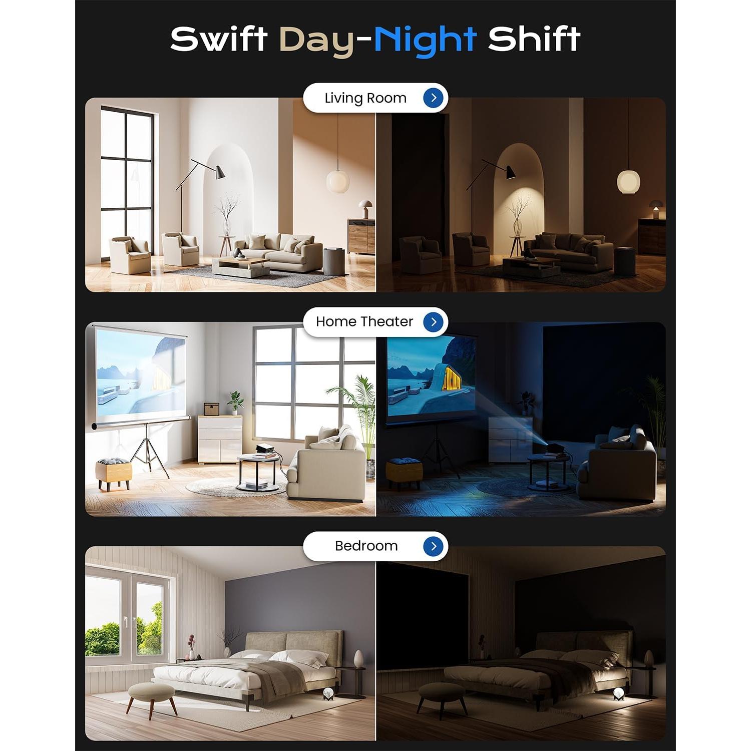 Cortinas Blackout G-WACK 30x91 cm, Portátiles sin Taladrar, Negro