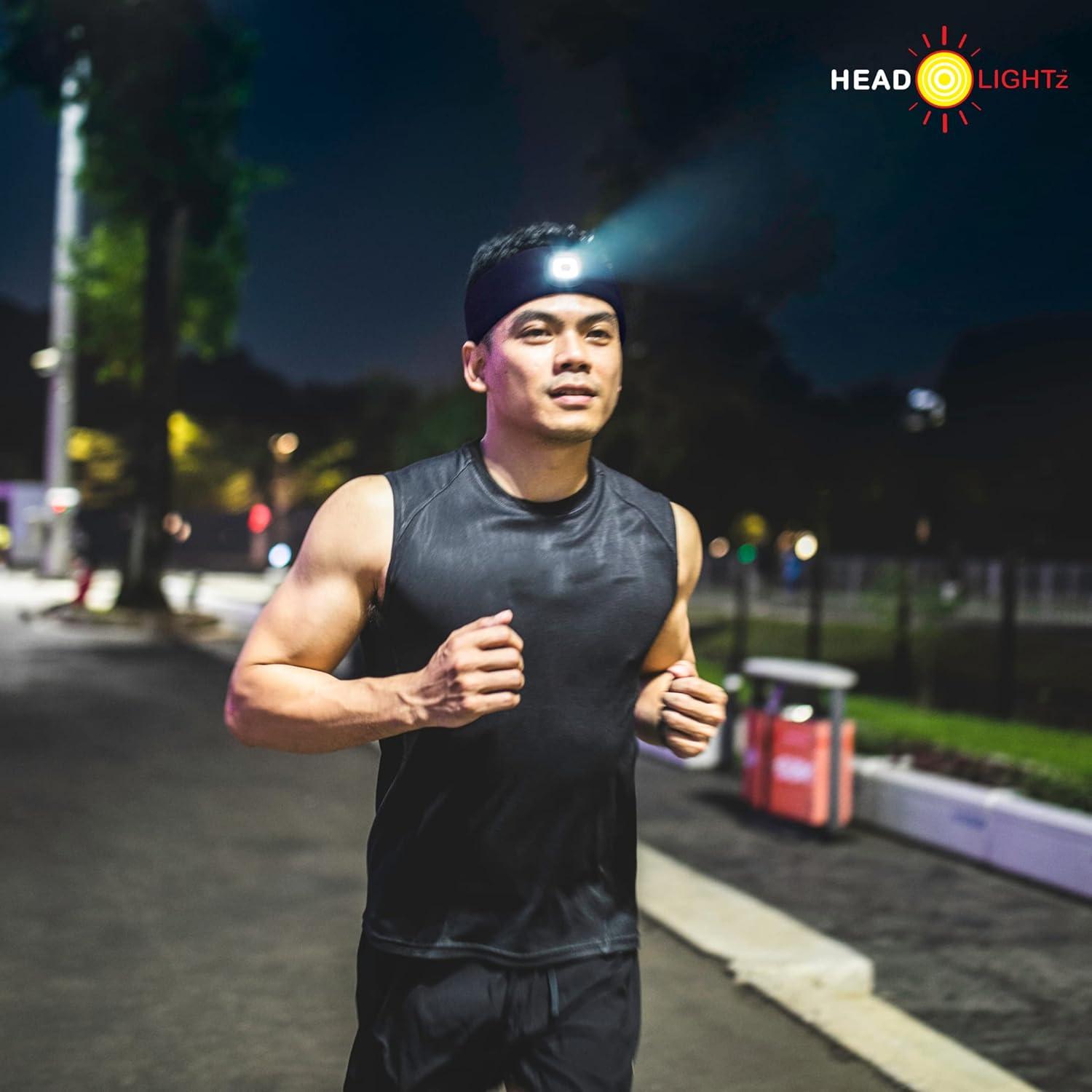 Diadema Linterna LED Head Lightz - Azul Galaxia - Recargable