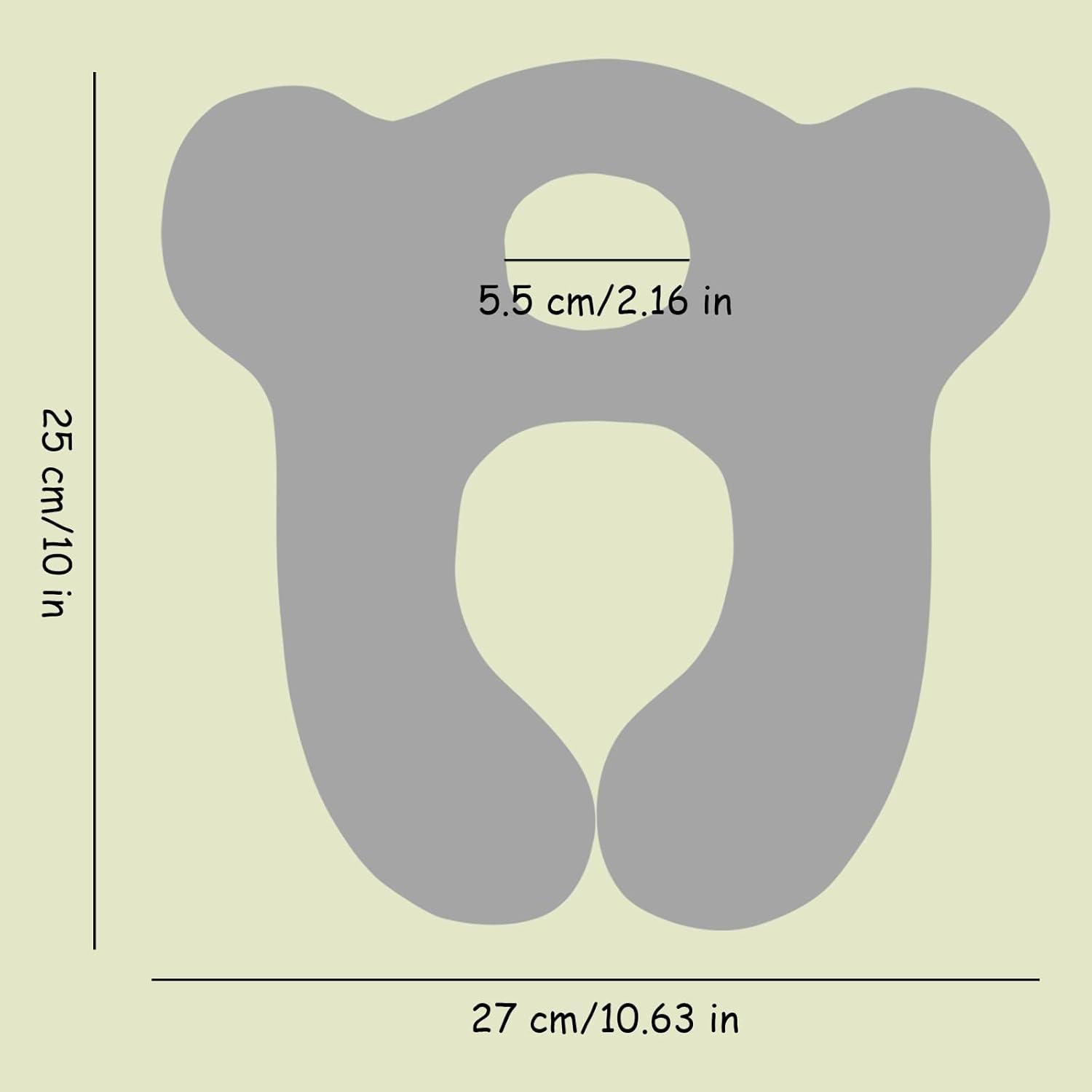 Almohada de Viaje ZHOMA para Bebés - Diseño en U, Algodón, 26.9 cm