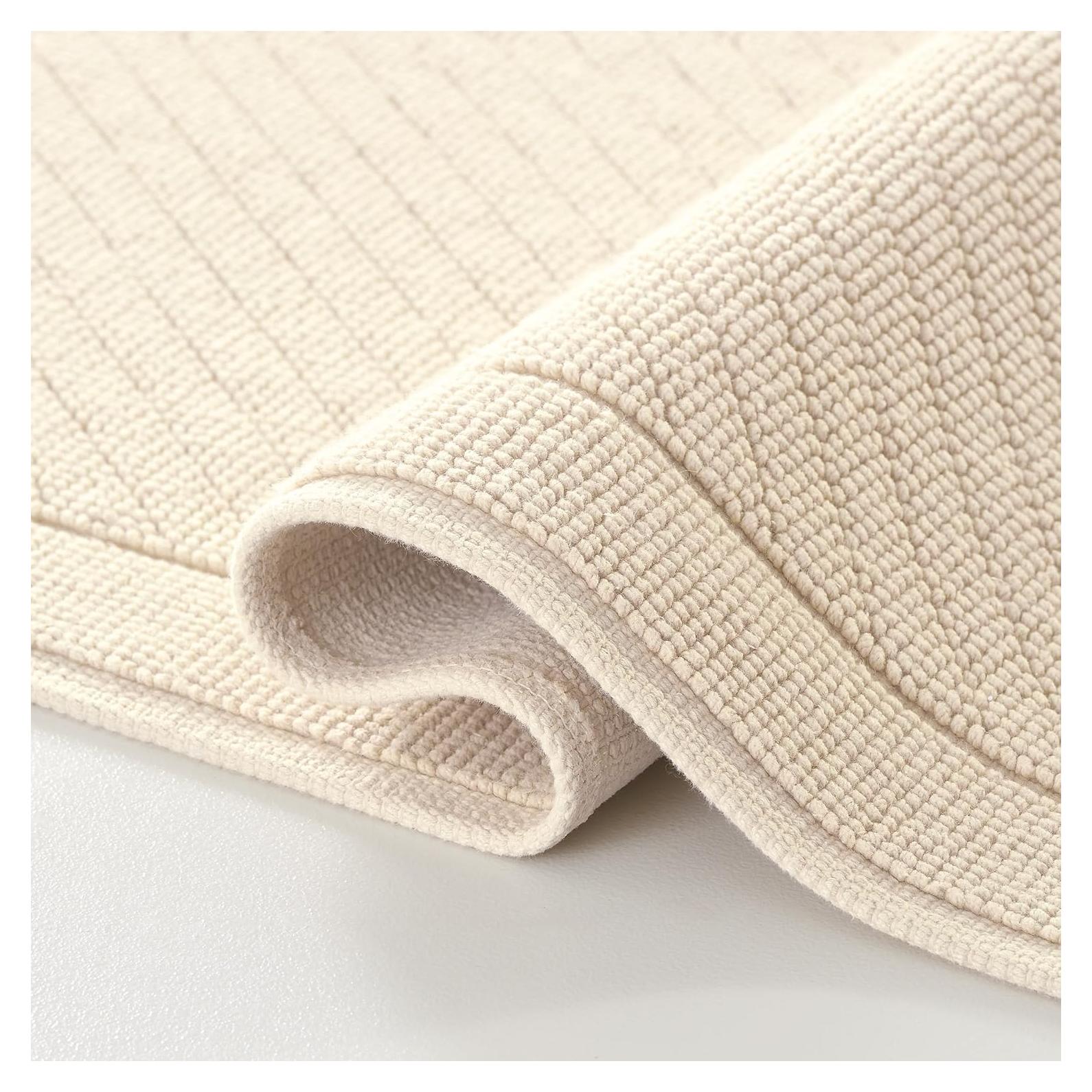 Alfombra de baño Arkwright 100% algodón 50.8x81.3 cm beige