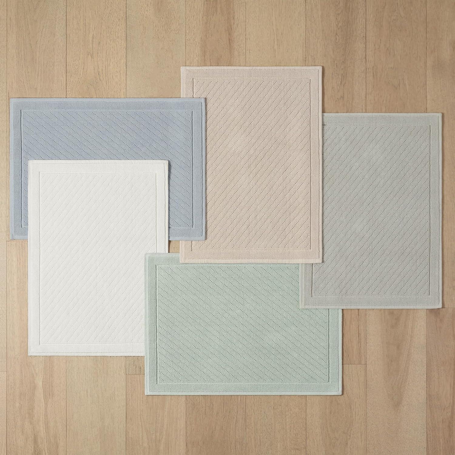 Alfombra de baño Arkwright 100% algodón 50.8x81.3 cm beige