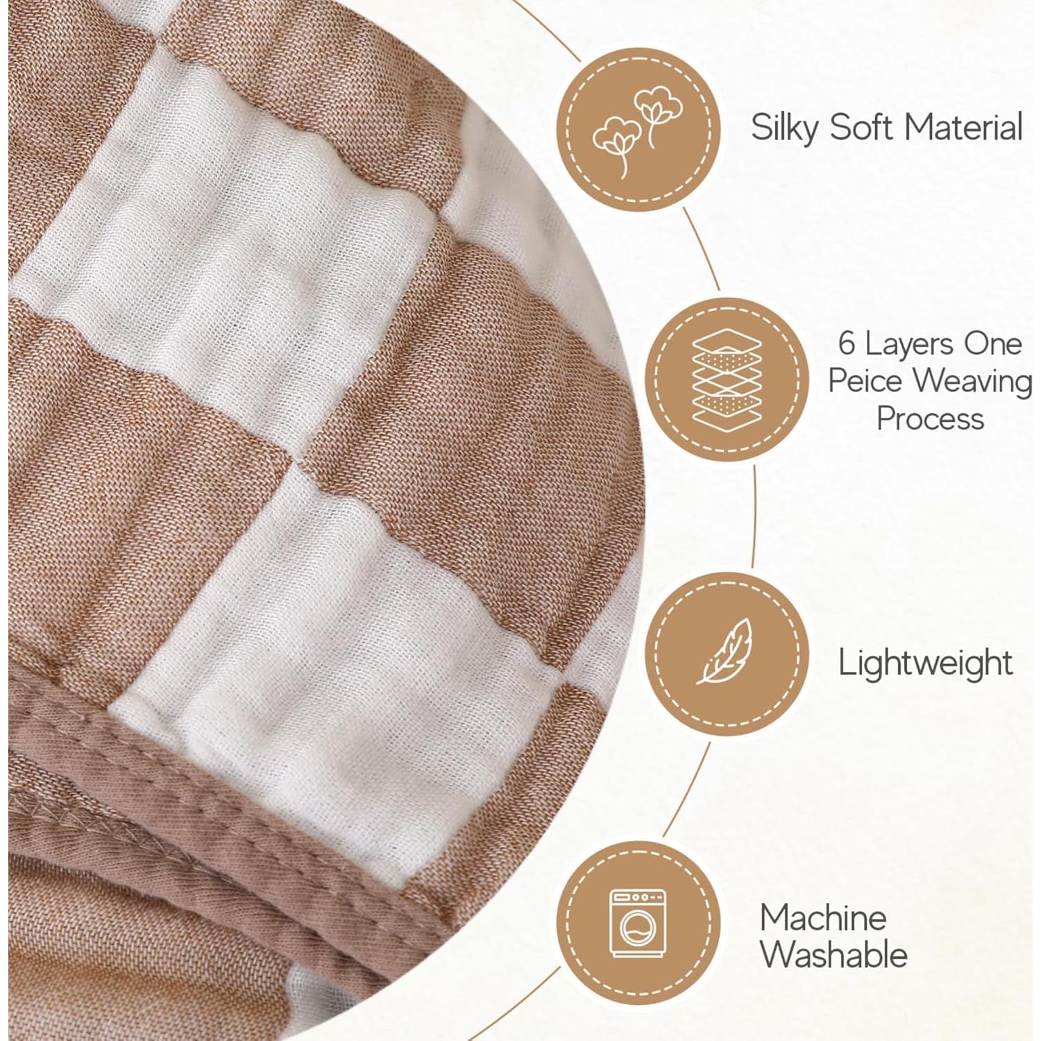 Juego de Toallas de Muselina HardNok 4 Piezas 81x81cm Bebé