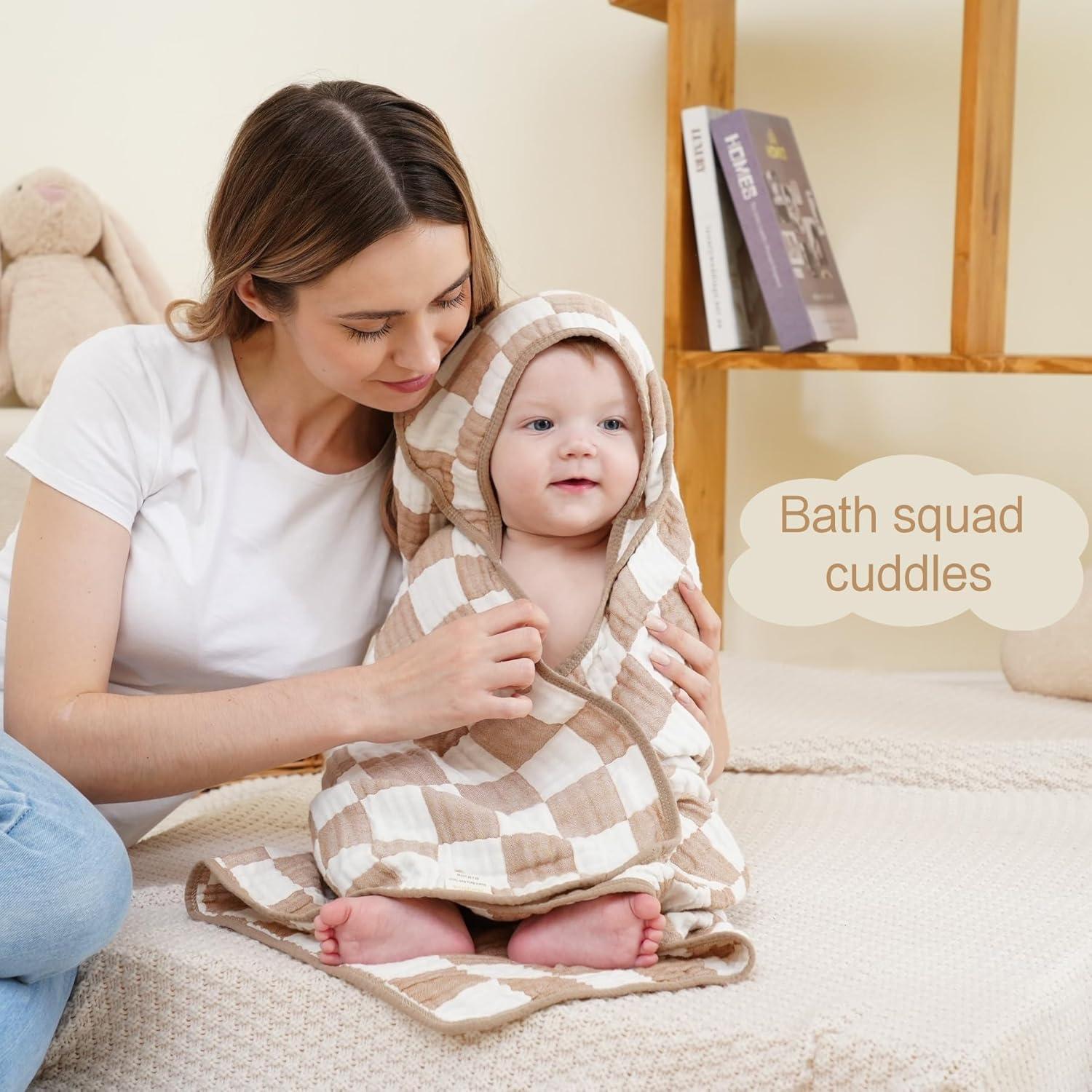 Juego de Toallas de Muselina HardNok 4 Piezas 81x81cm Bebé