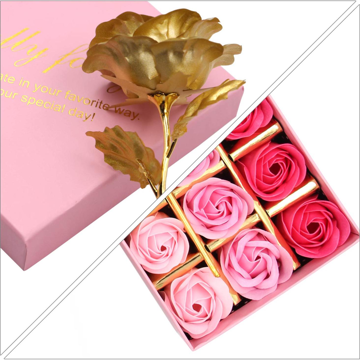 Set de Jabón Floral Rosa Rotumaty - 12 Piezas Aromáticas