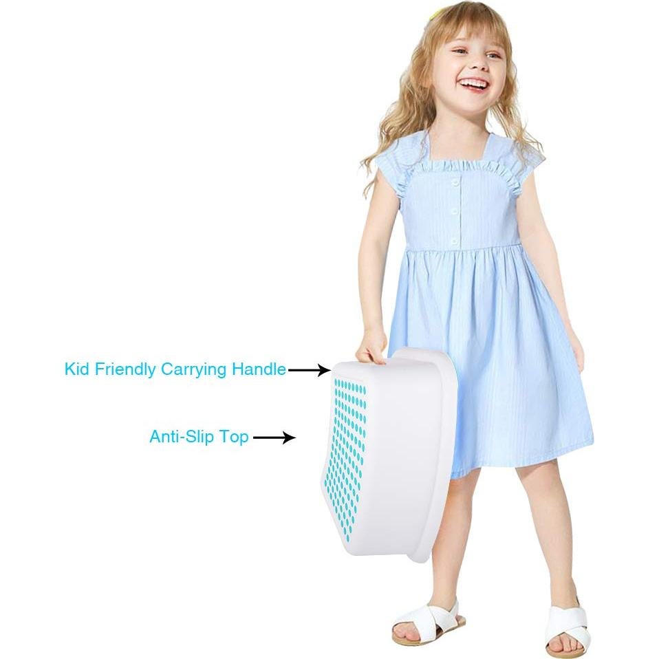 Escalera Antideslizante para Niños Tiawudi - 2 Paquetes Azul