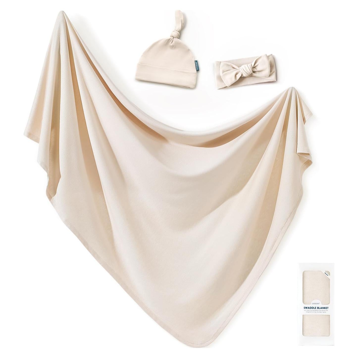 Manta de Envuelo GRSSDER para Recién Nacidos 83.82x111.76 cm