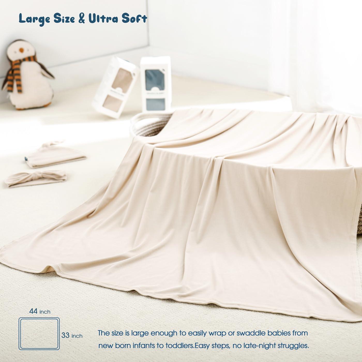 Manta de Envuelo GRSSDER para Recién Nacidos 83.82x111.76 cm