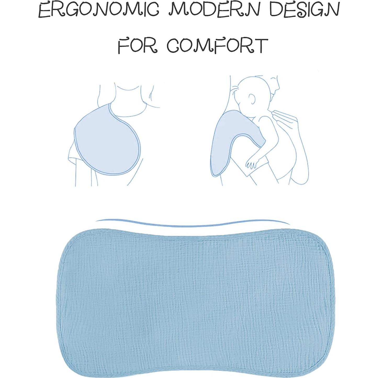 Paños de Eructo para Bebés Konssy - 6 Pack 100% Algodón Grande