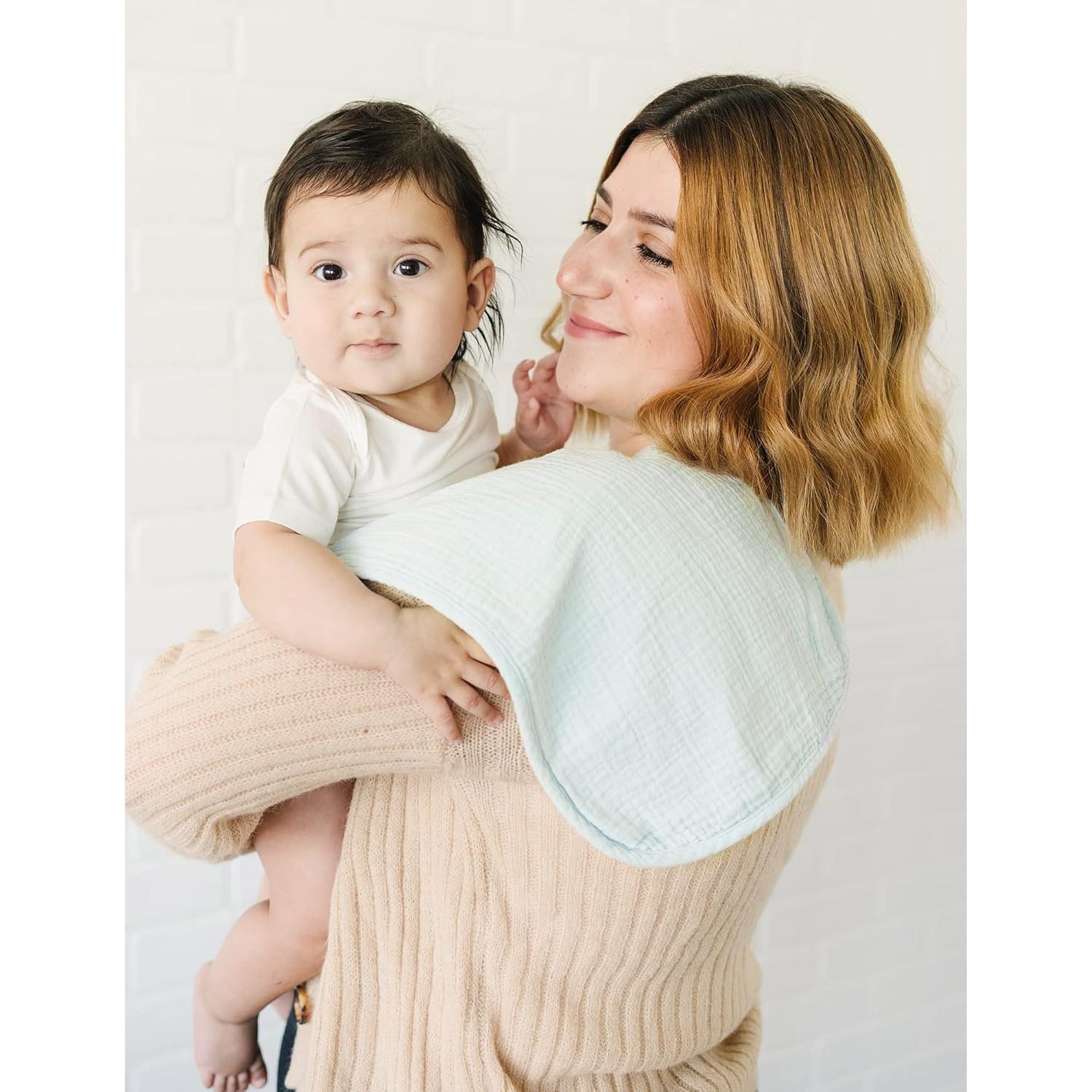 Paños de Eructo para Bebés Konssy - 6 Pack 100% Algodón Grande