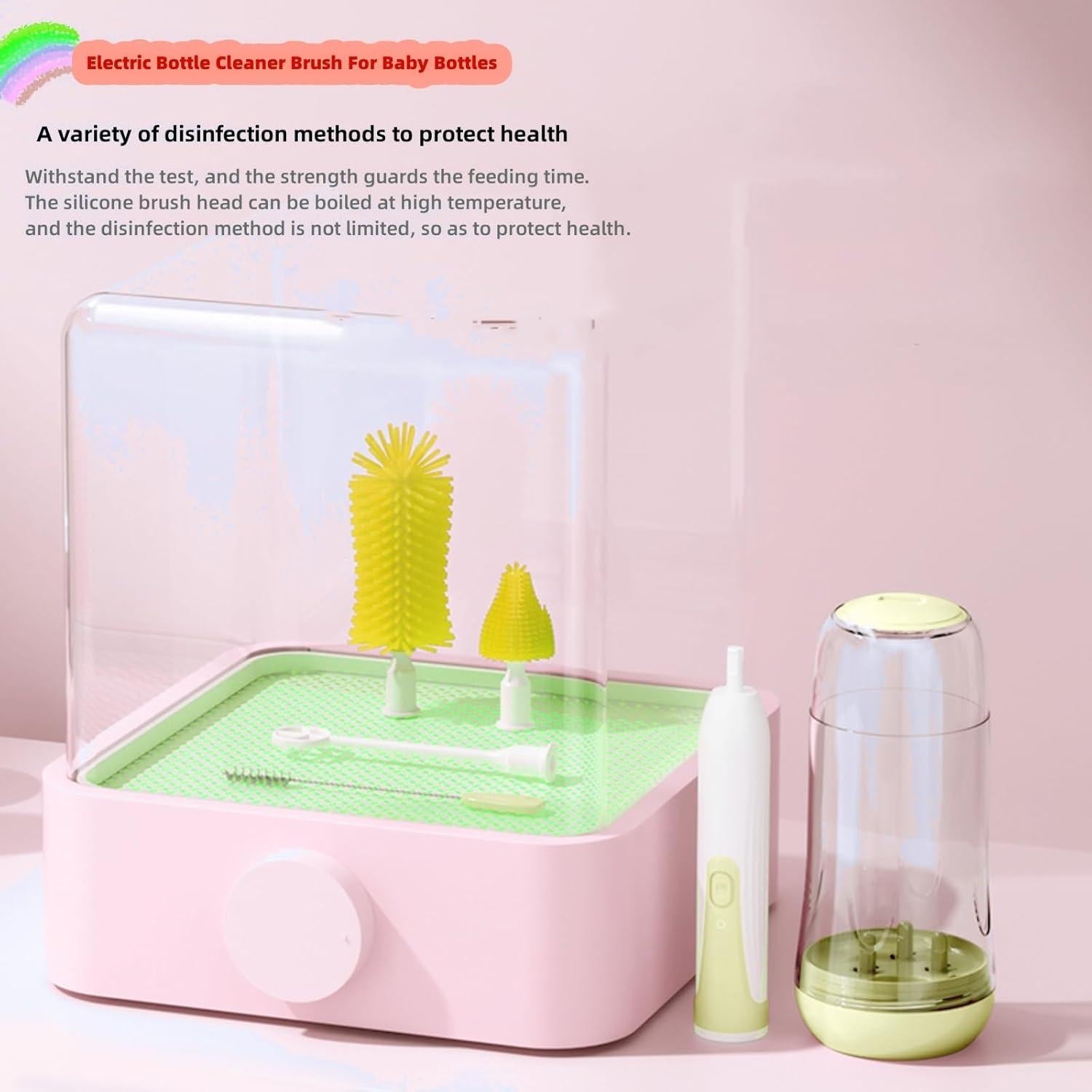 Juego de limpieza 6 en 1 Winforhour para biberones Amarillo