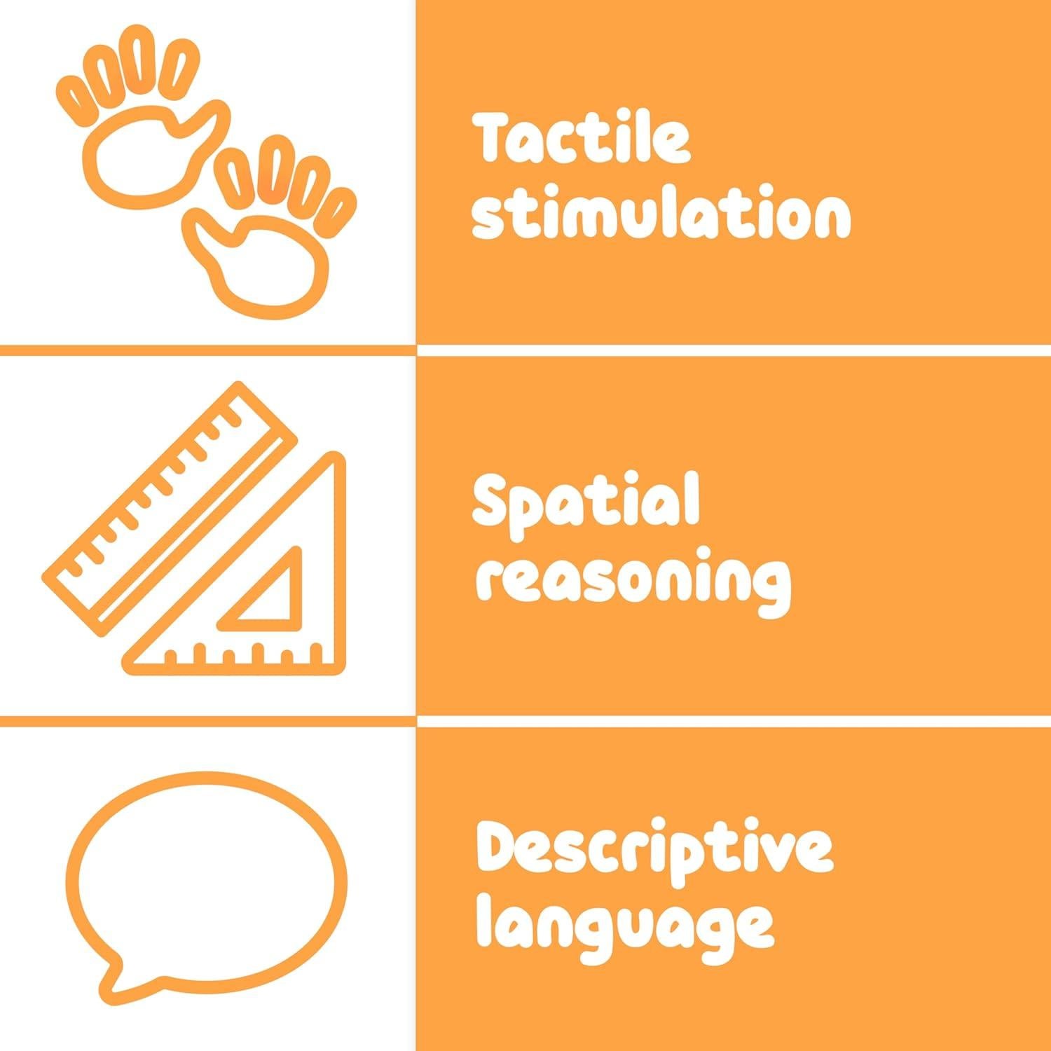 Paneles de Actividad Cocodrilo Spark & Wow - 11 Actividades - Juguete Sensorial Montessori 18m+