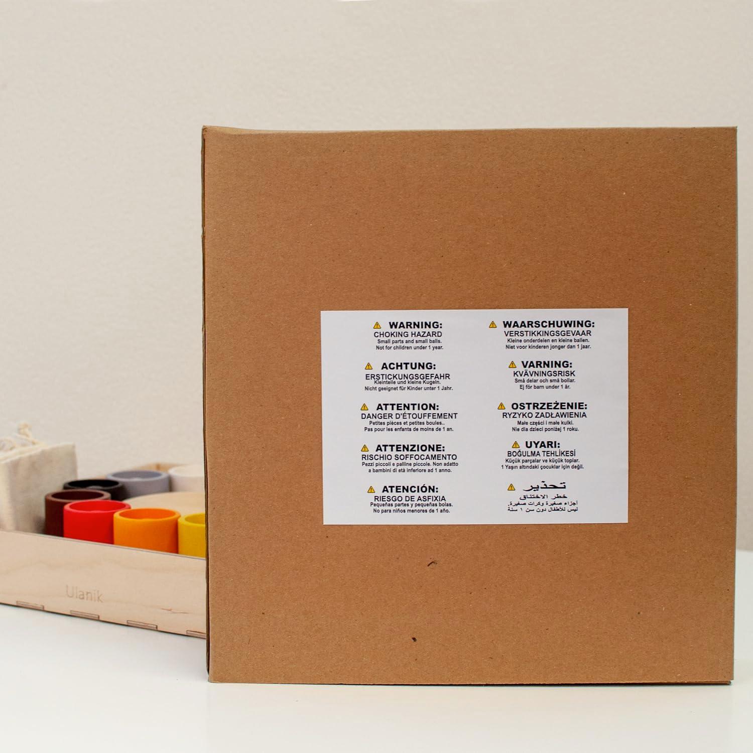 Juguete Montessori Ulanik Bolas en Tazas 12 meses + Clasificación