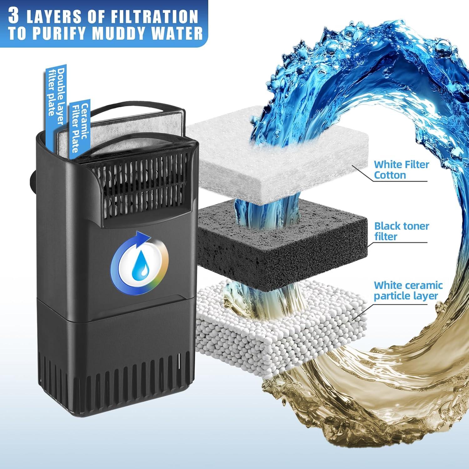 Filtro de Tortuga TARARIUM 220 GPH para 75-170 Litros