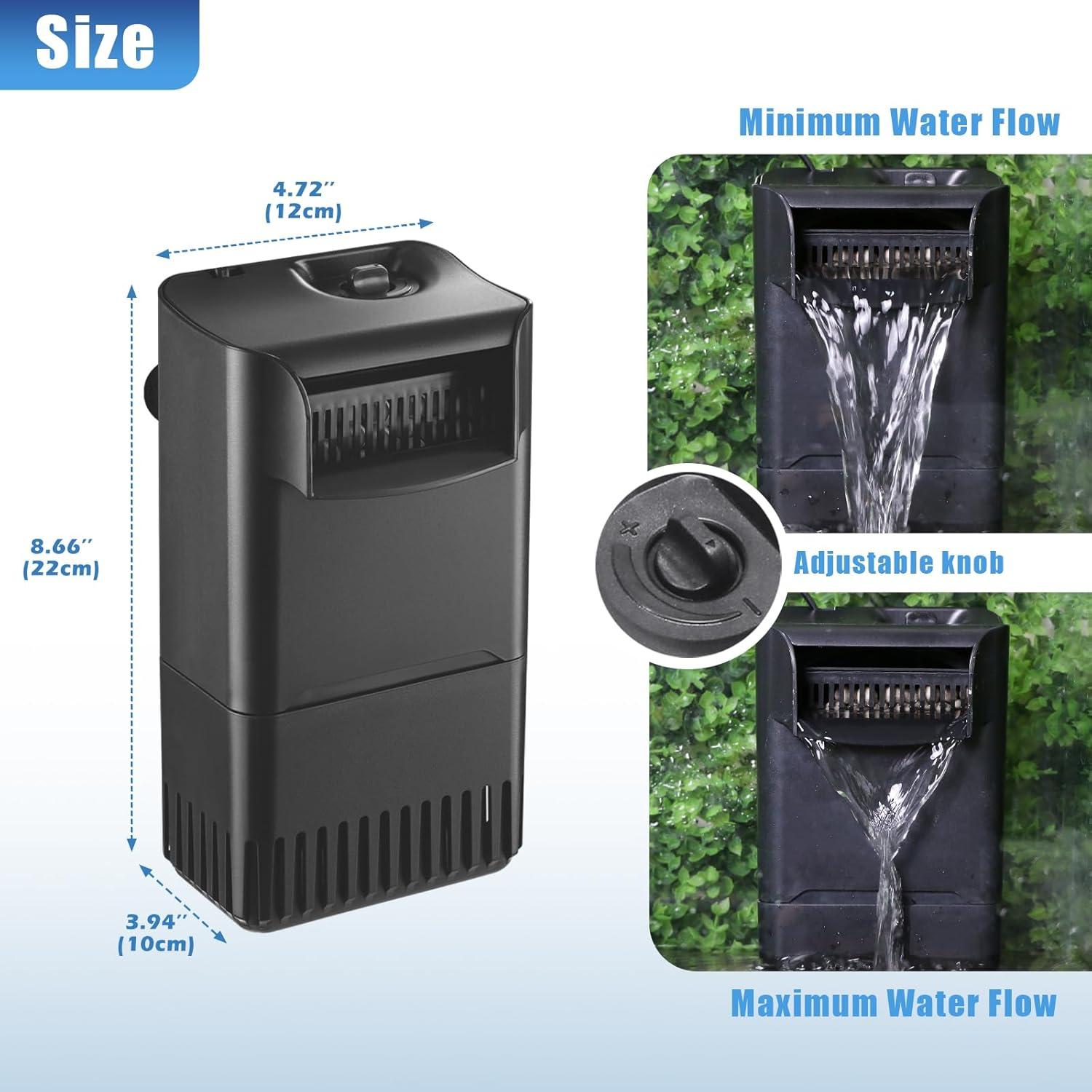 Filtro de Tortuga TARARIUM 220 GPH para 75-170 Litros