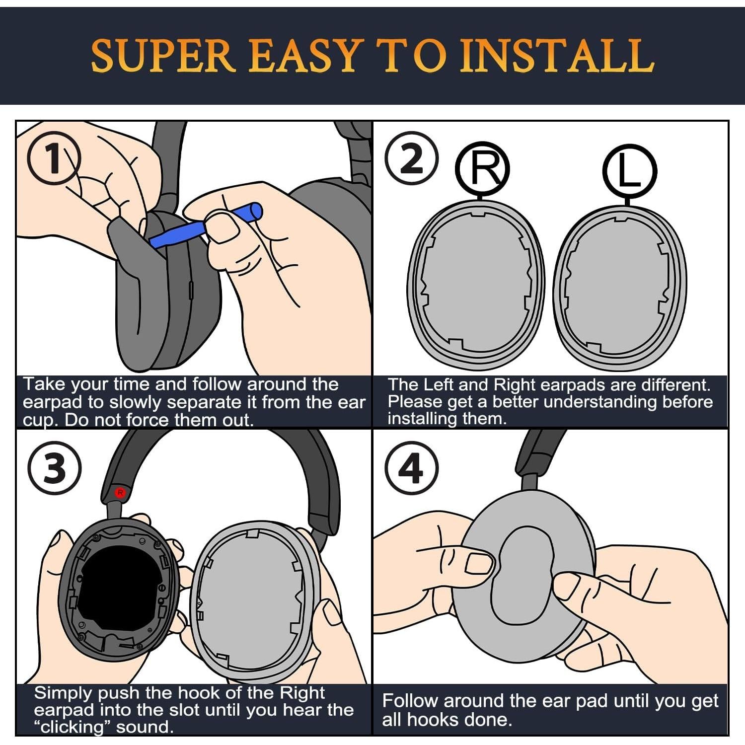 Almohadillas de Gel Refrigerante SOULWIT para Auriculares Sony WH-1000XM5
