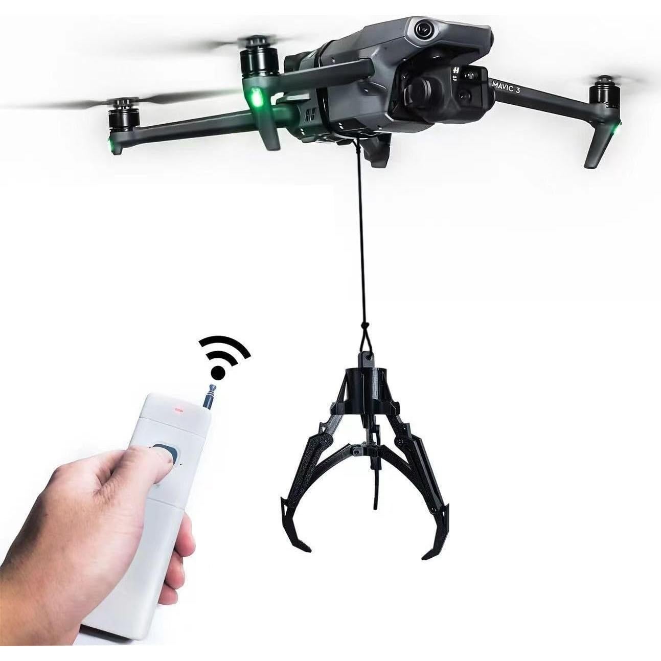 Garra mecánica para drones Amanely TF381 - Control remoto 1 km