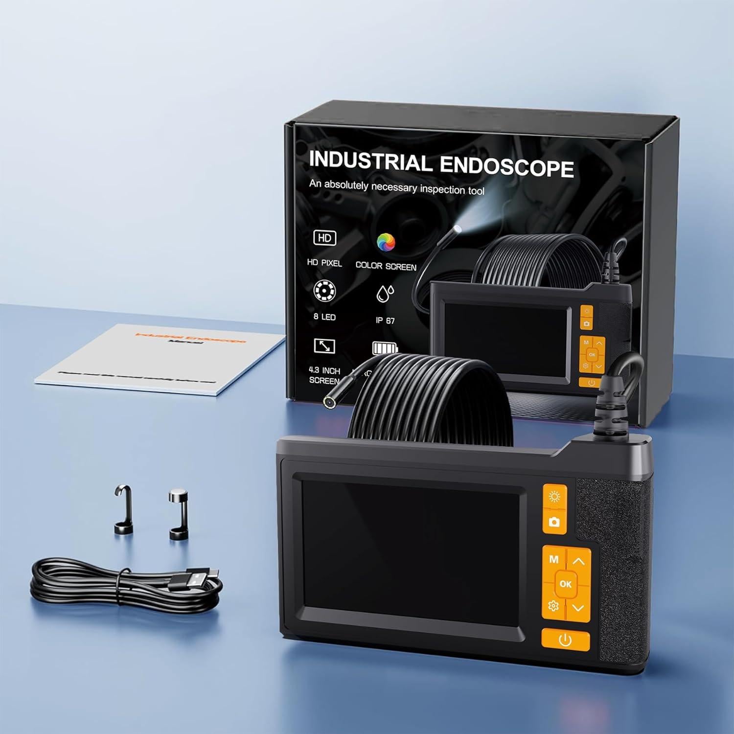 Cámara Endoscópica Ginocaco Doble Lente 4.3" HD IP67