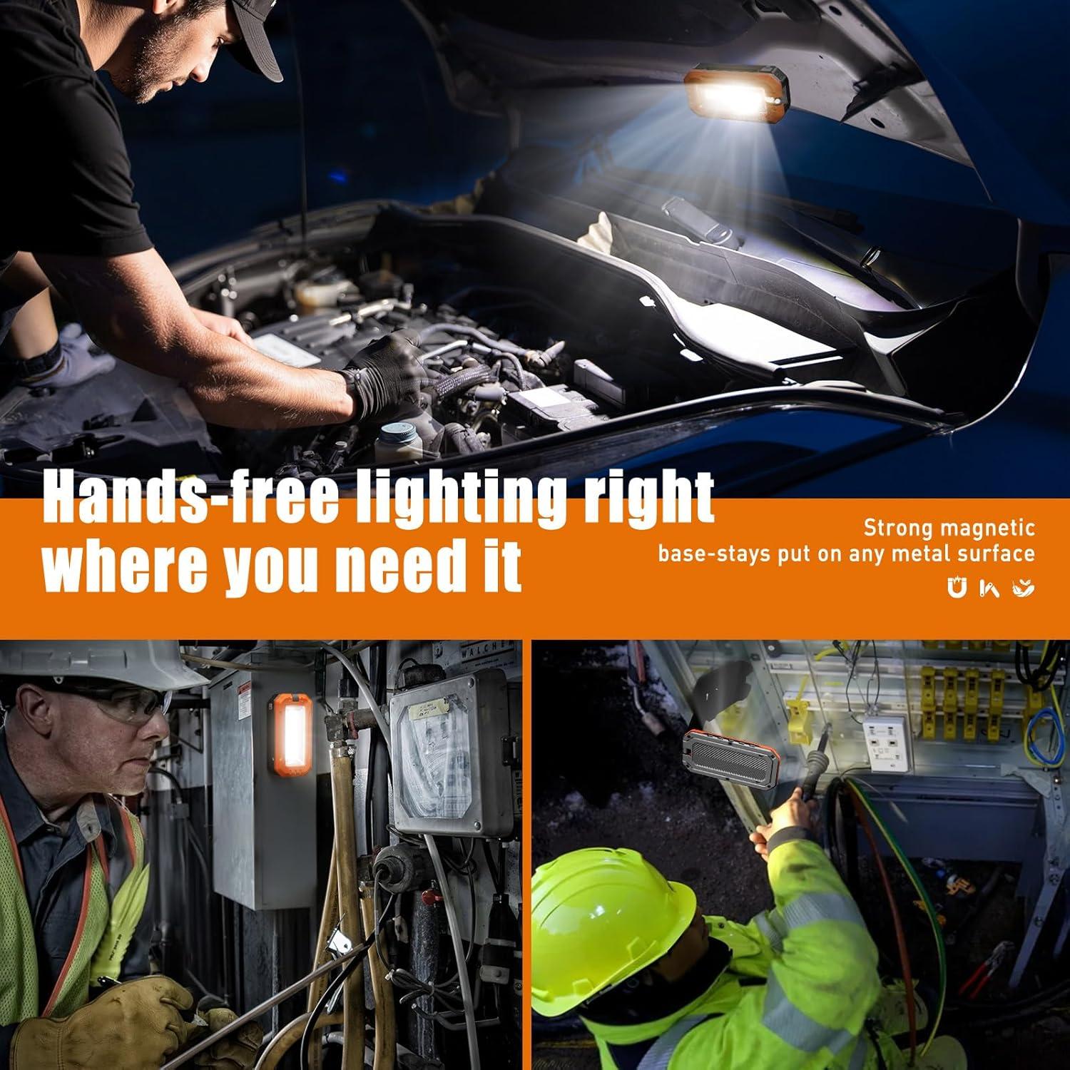 Luz de Trabajo LED Recargable M KARMATER 7000mAh IPX6 1200 Lúmenes