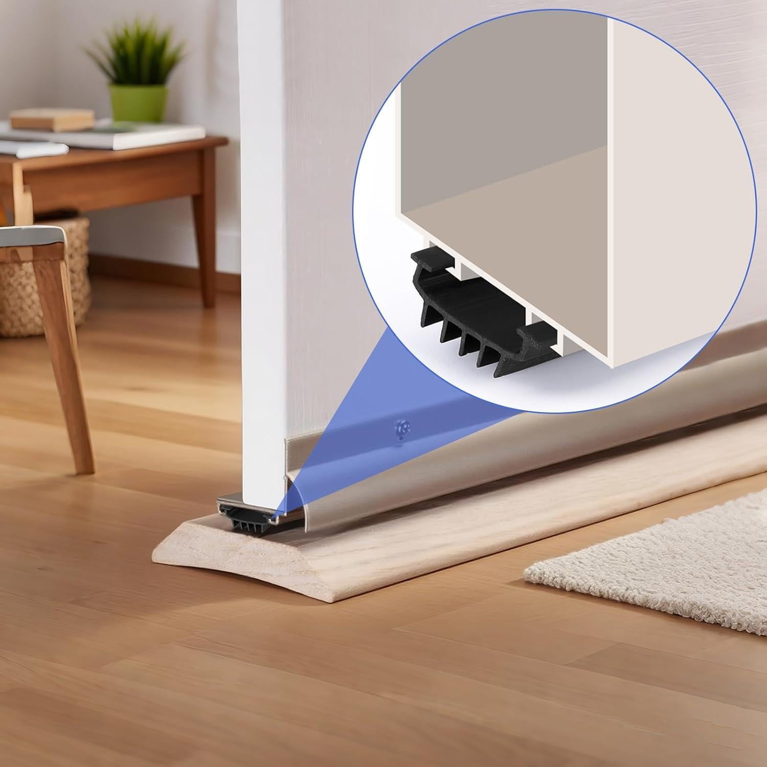 Barrido de Puerta de Goma Nuanchu 91.44 cm Negro